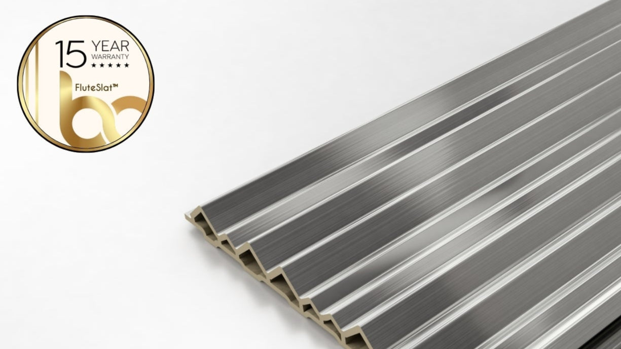 FluteSlat™ Milan Grey Steel Wall Panel