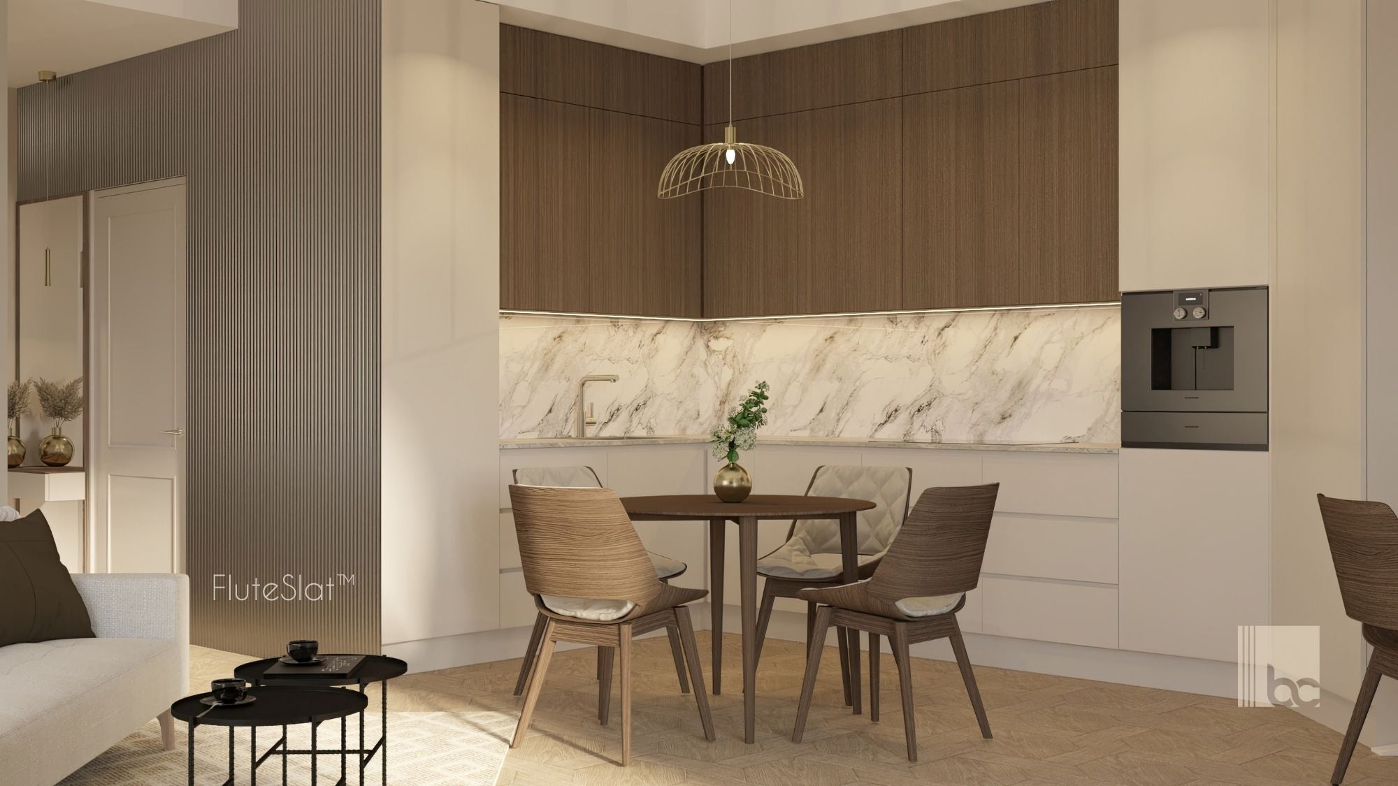 FluteSlat™ London Aluminium Wall Panel - 703