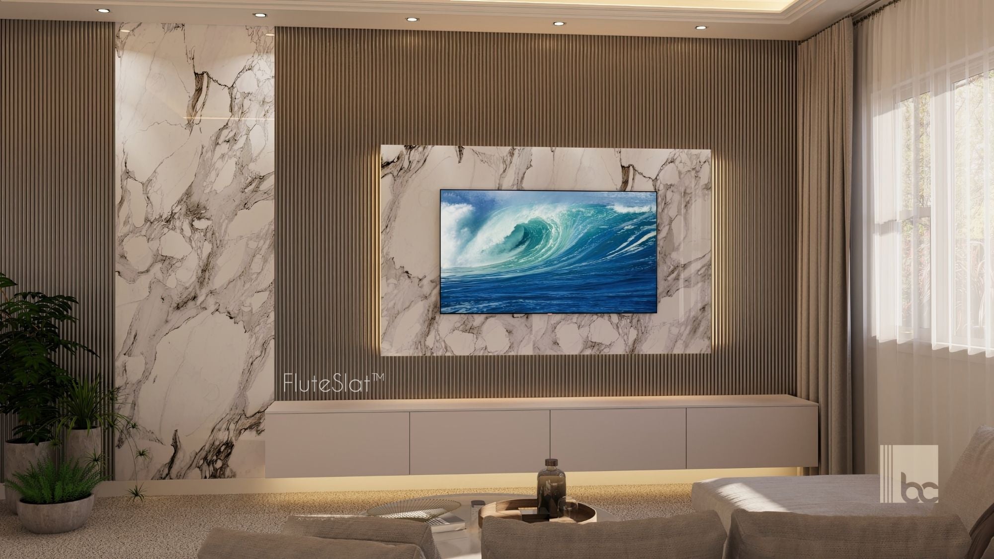 FluteSlat™ London Aluminium Wall Panel - 703