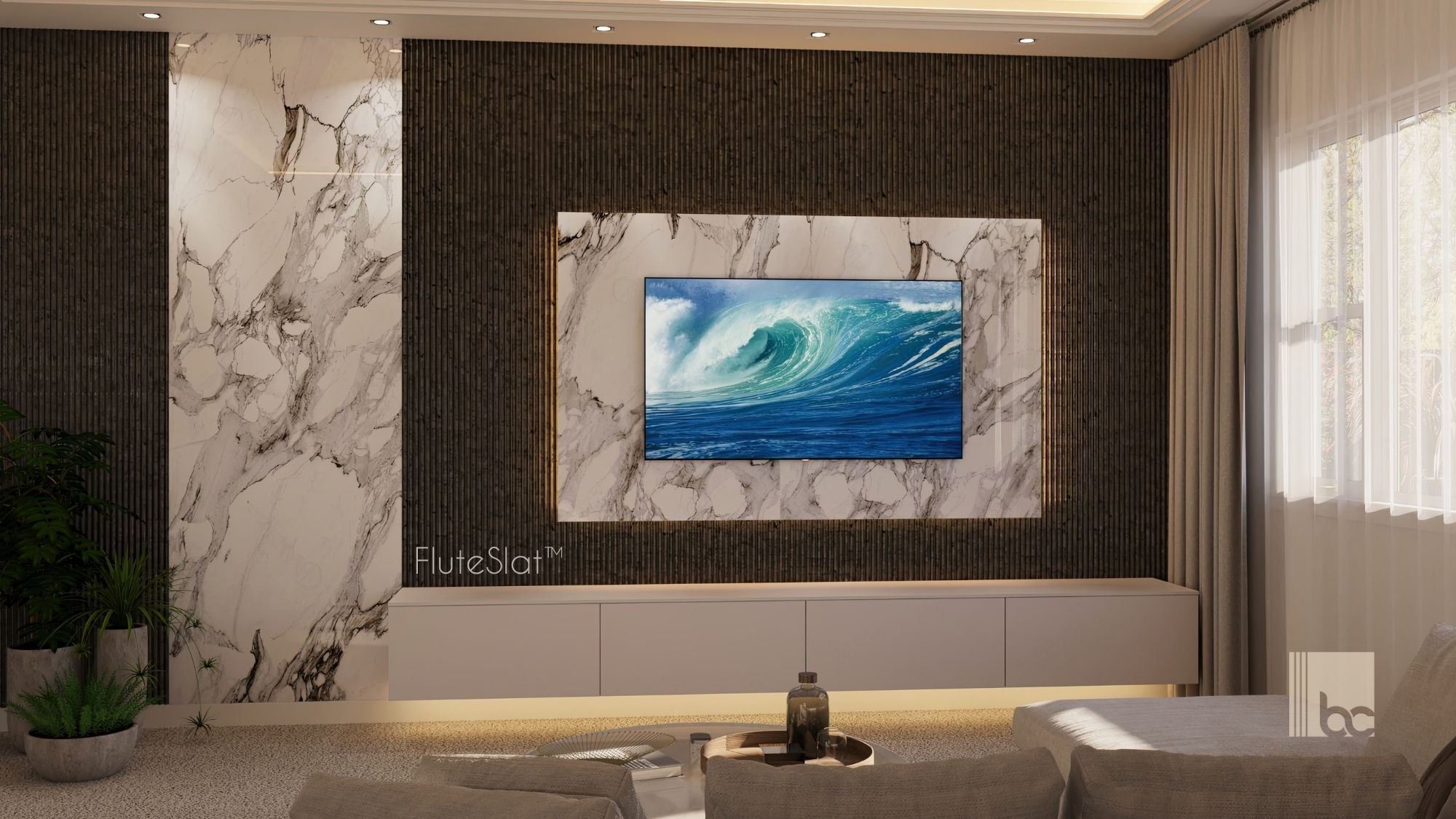 FluteSlat™ London Giovanni Wall Panel - 51006