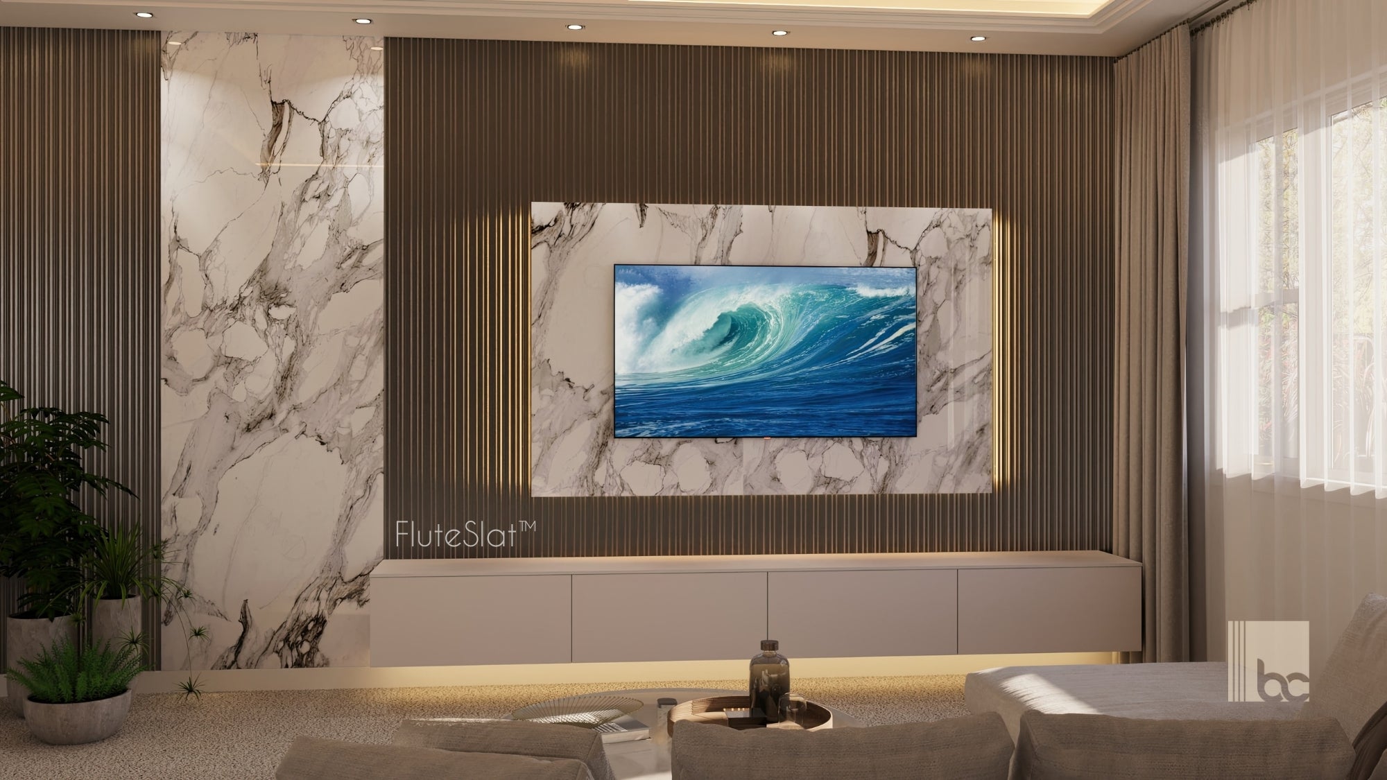 FluteSlat™ Milan Aluminium Wall Panel - 703