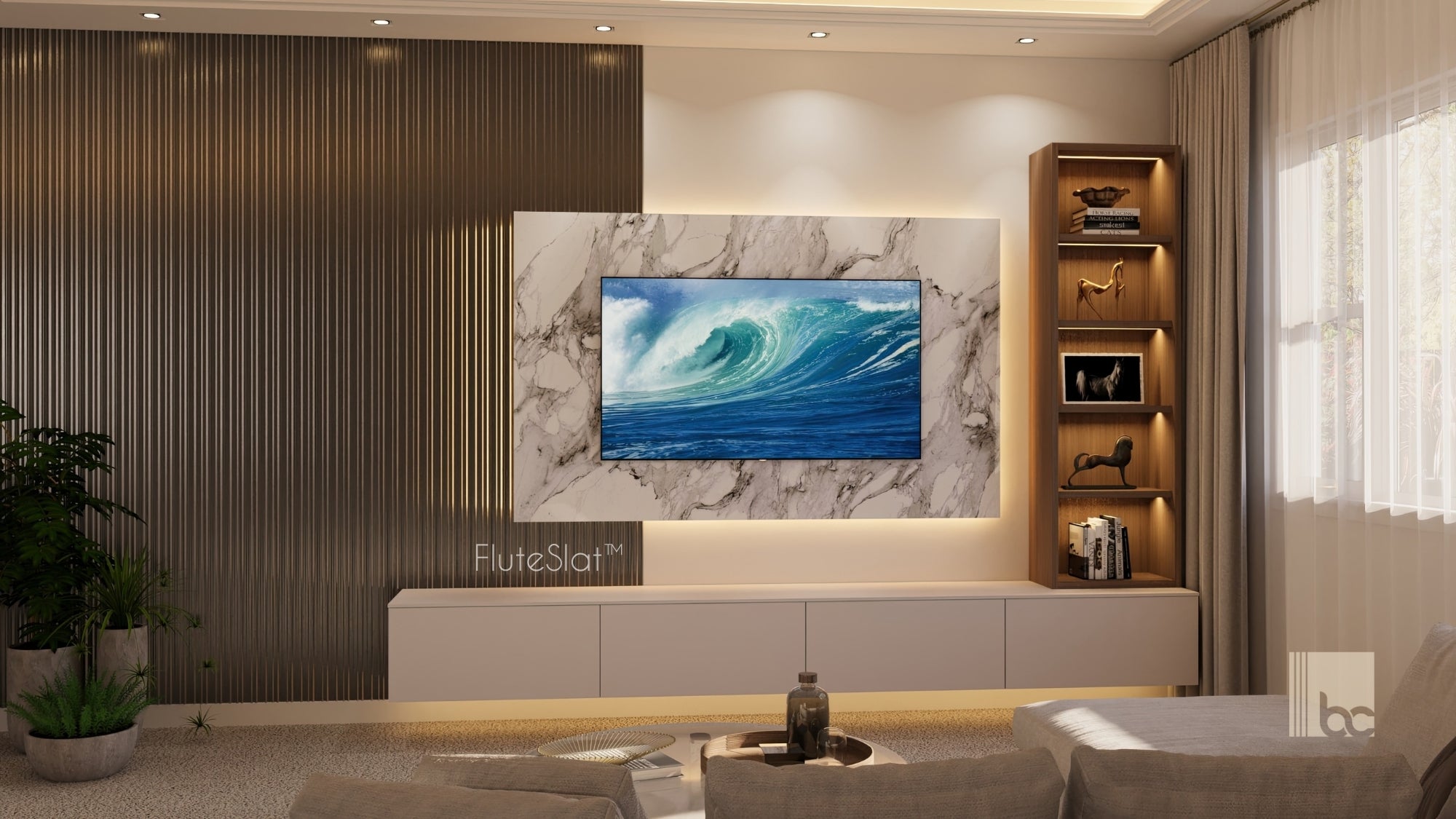 FluteSlat™ Milan Aluminium Wall Panel - 703