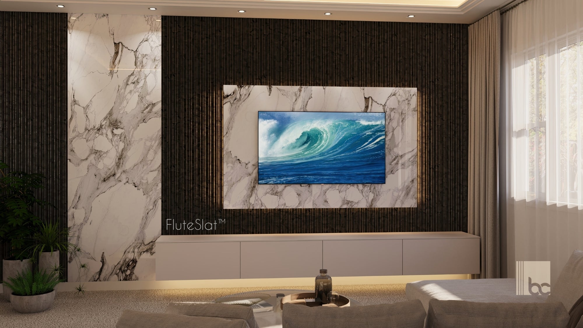 FluteSlat™ Milan Giovanni Wall Panel