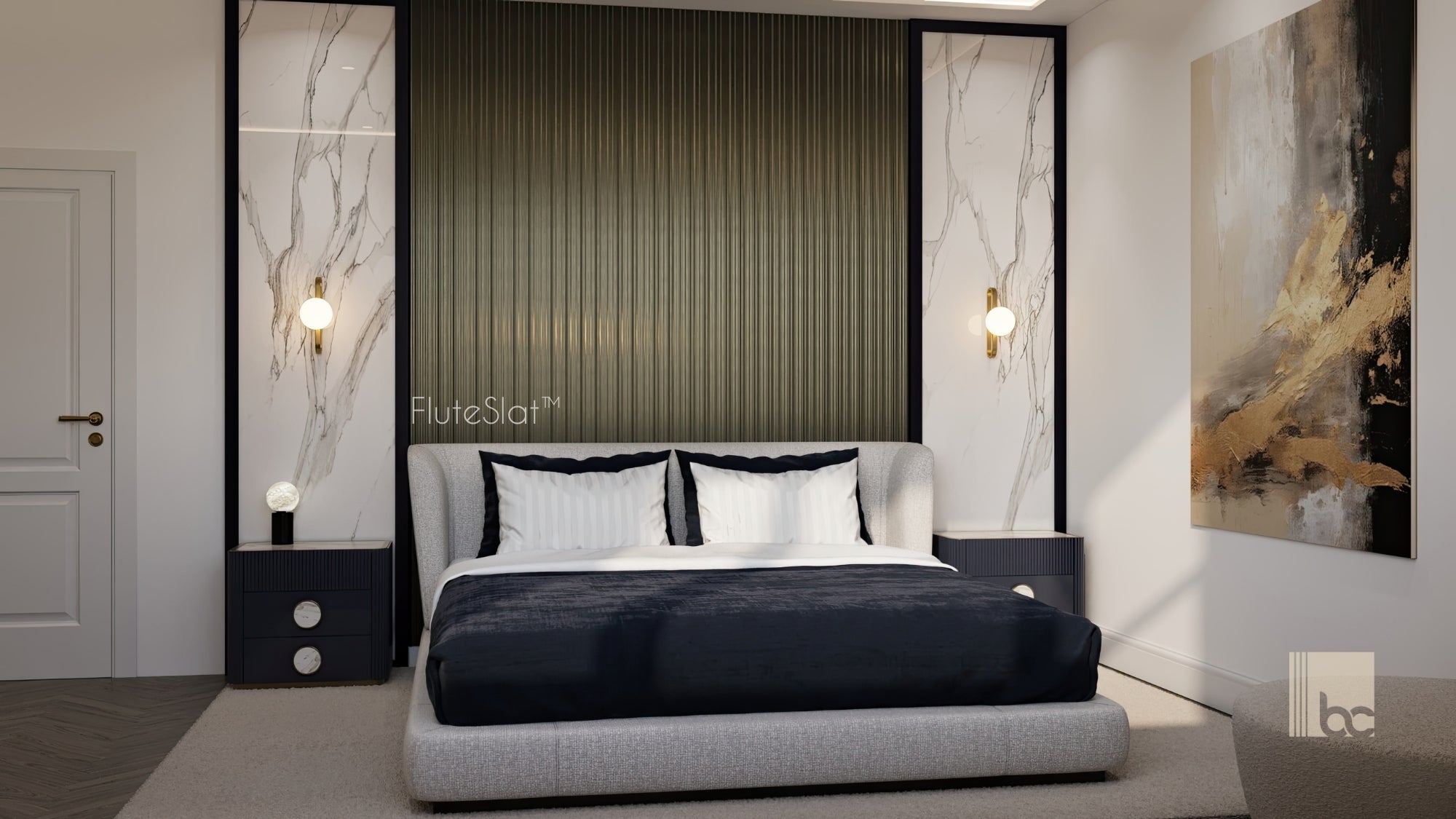 FluteSlat™ Milan Grey Steel Wall Panel - 704