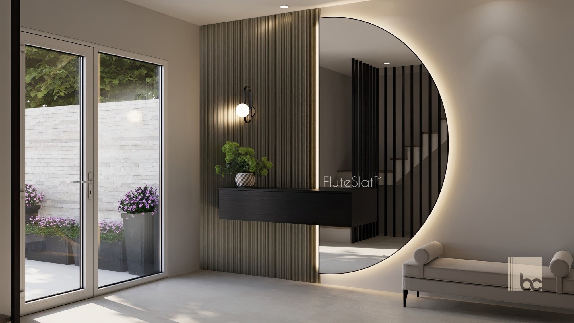 FluteSlat™ Milan Grey Steel Wall Panel - 704