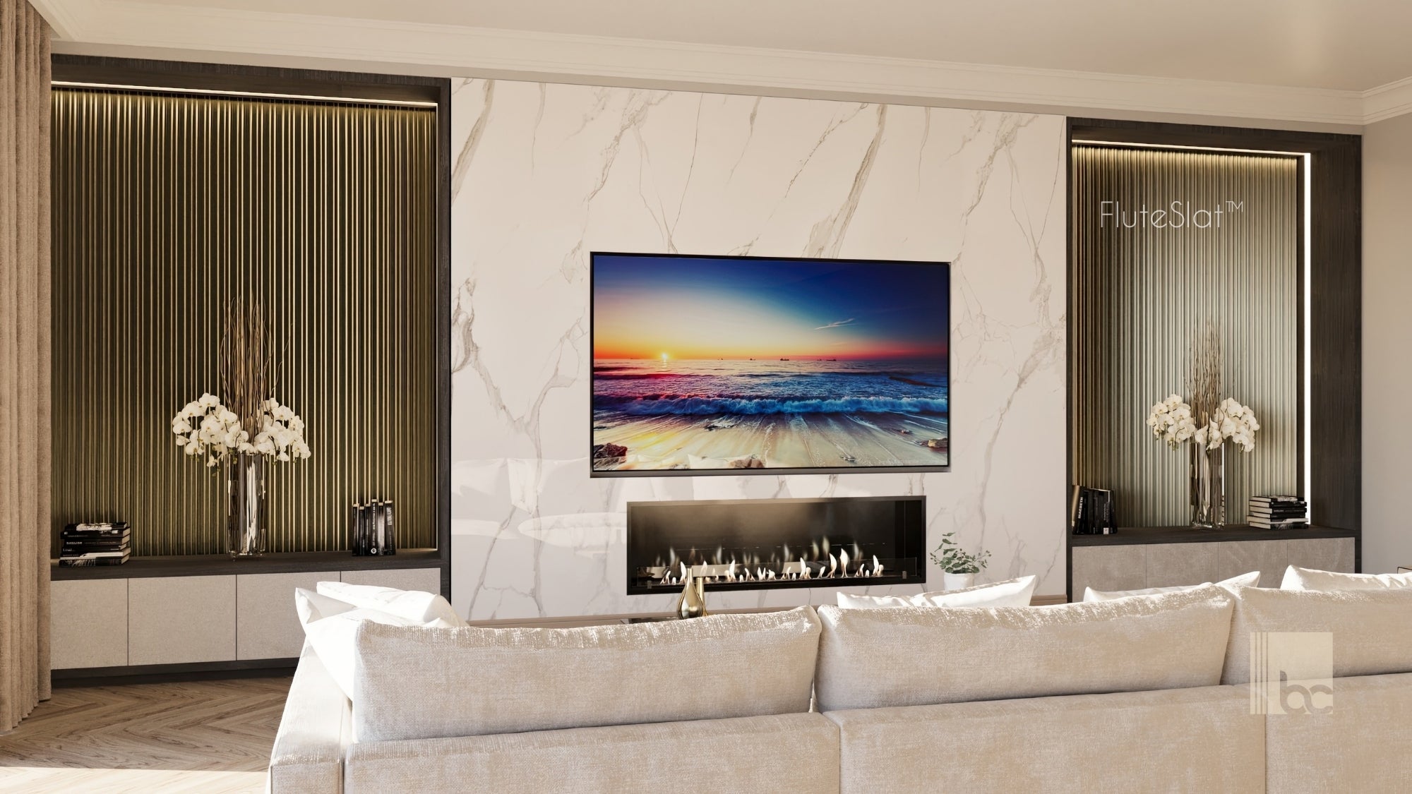 FluteSlat™ Milan Grey Steel Wall Panel - 704