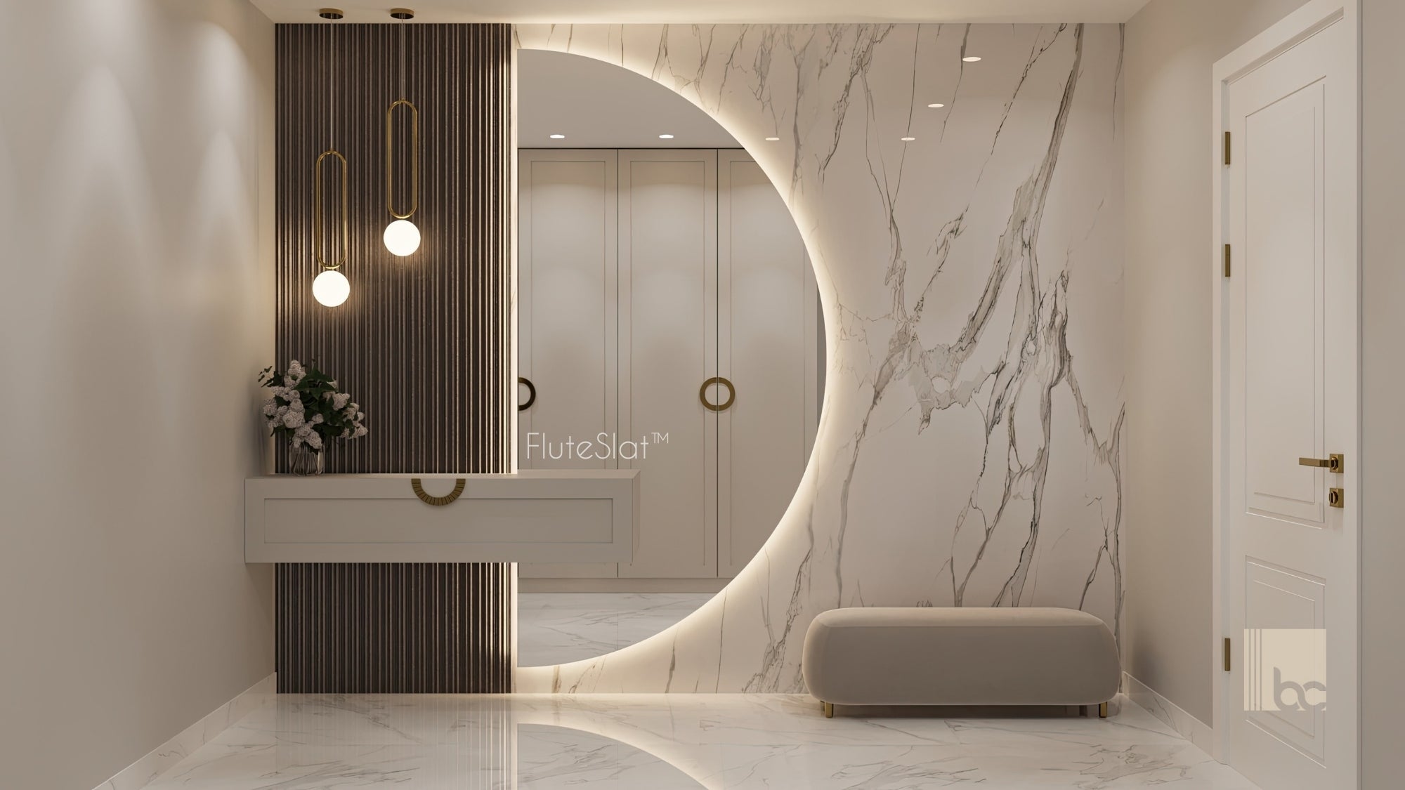 FluteSlat™ Milan Grigio Wall Panel - 51002