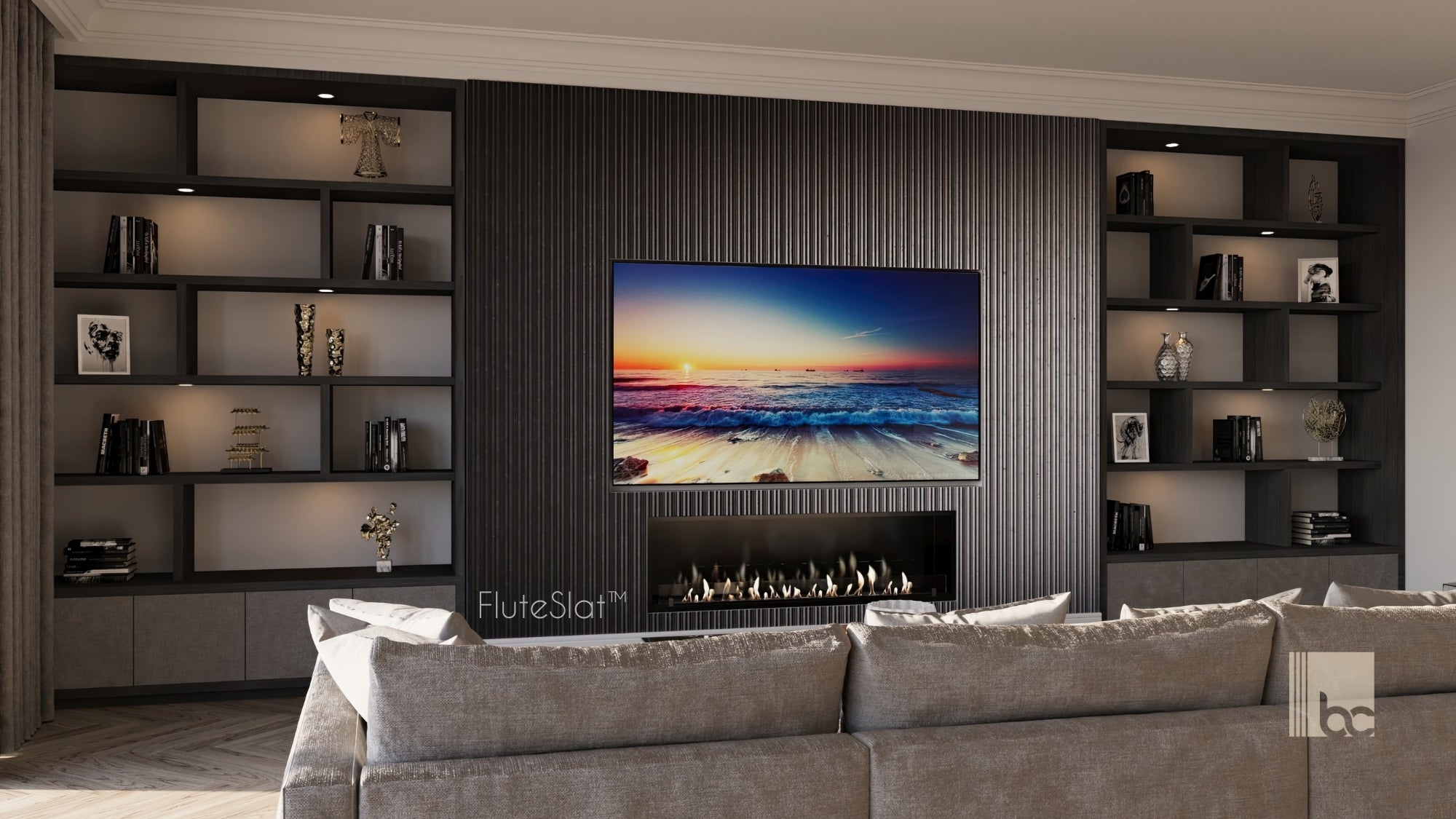 FluteSlat™ Milan Grigio Wall Panel - 51002