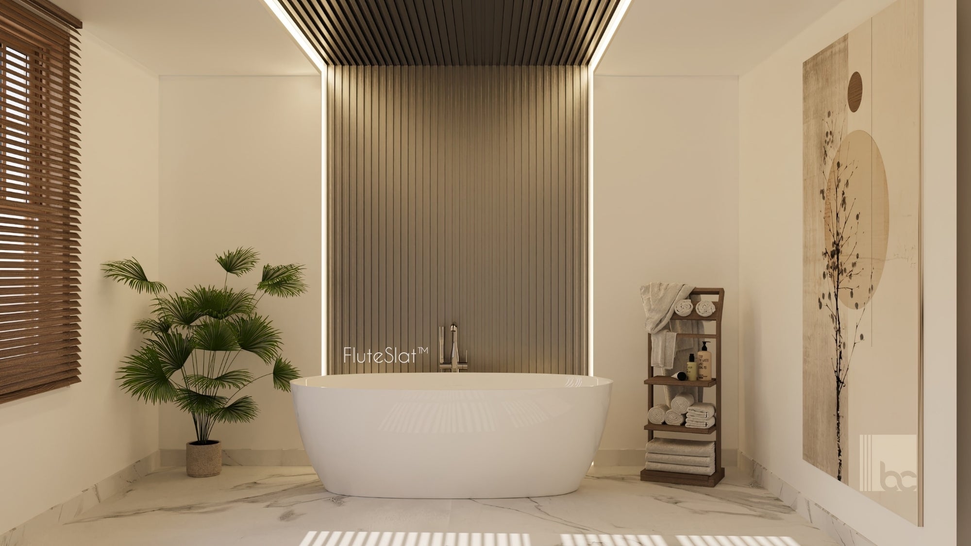 FluteSlat™ New York Aluminium Wall Panel