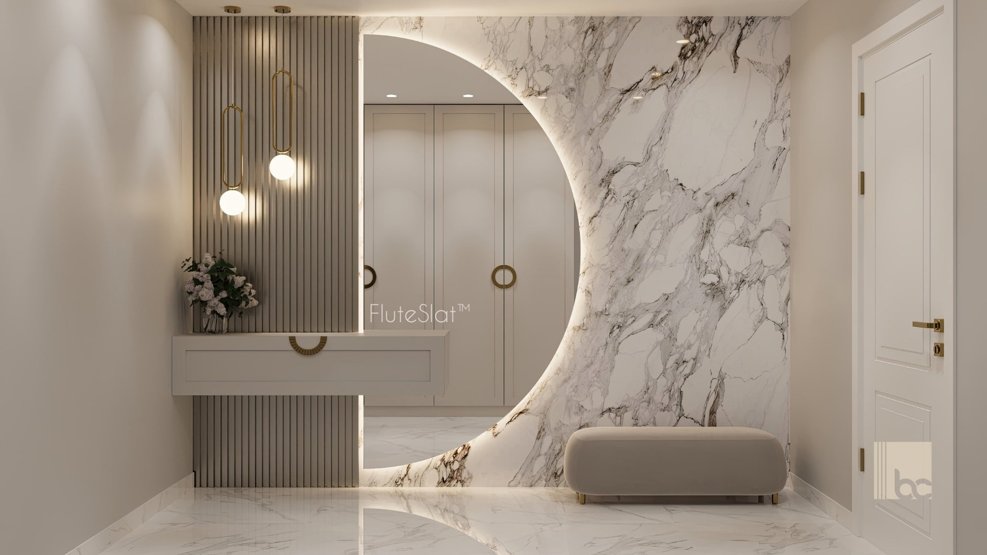 FluteSlat™ New York Aluminium Wall Panel