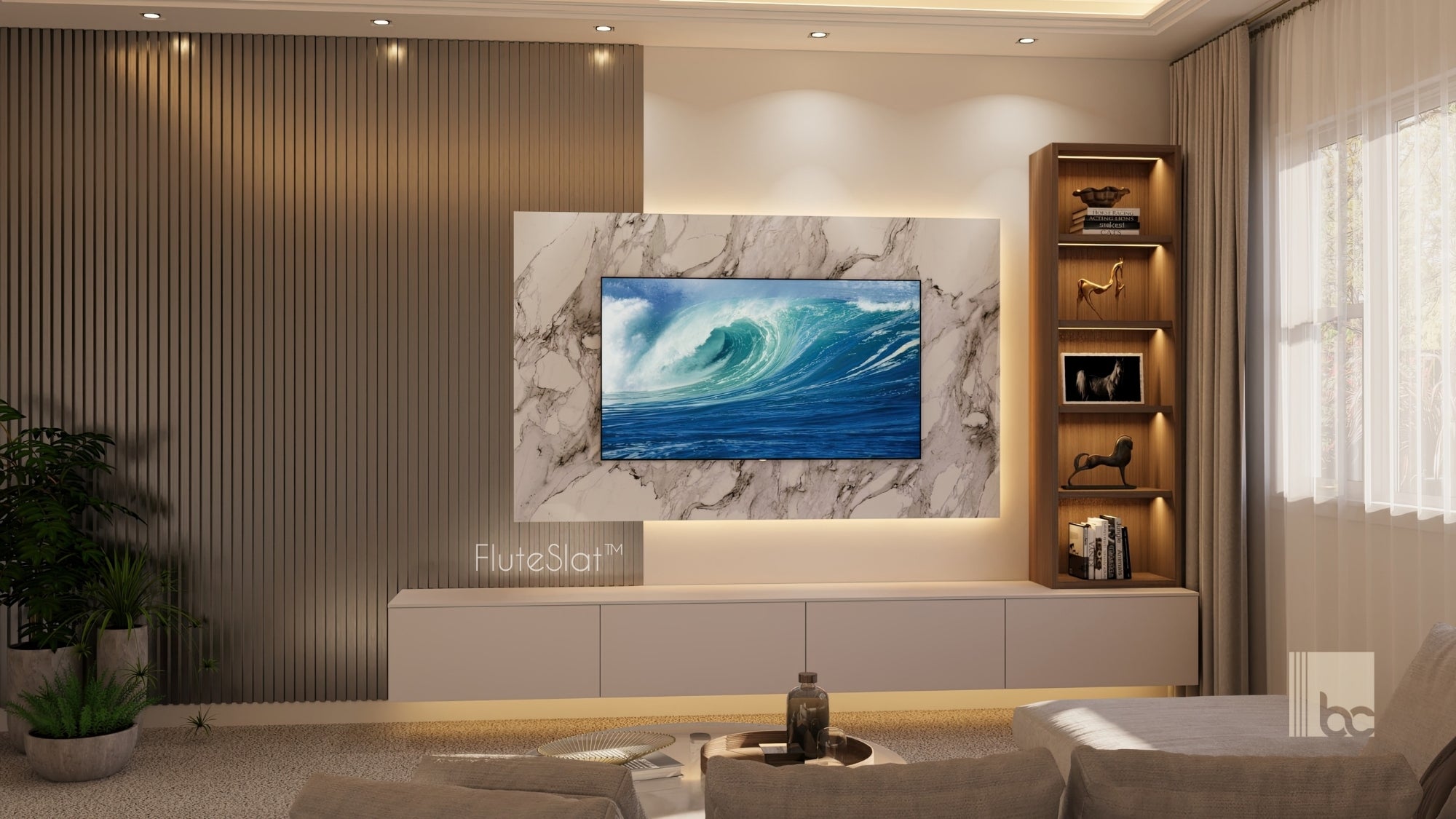 FluteSlat™ New York Aluminium Wall Panel