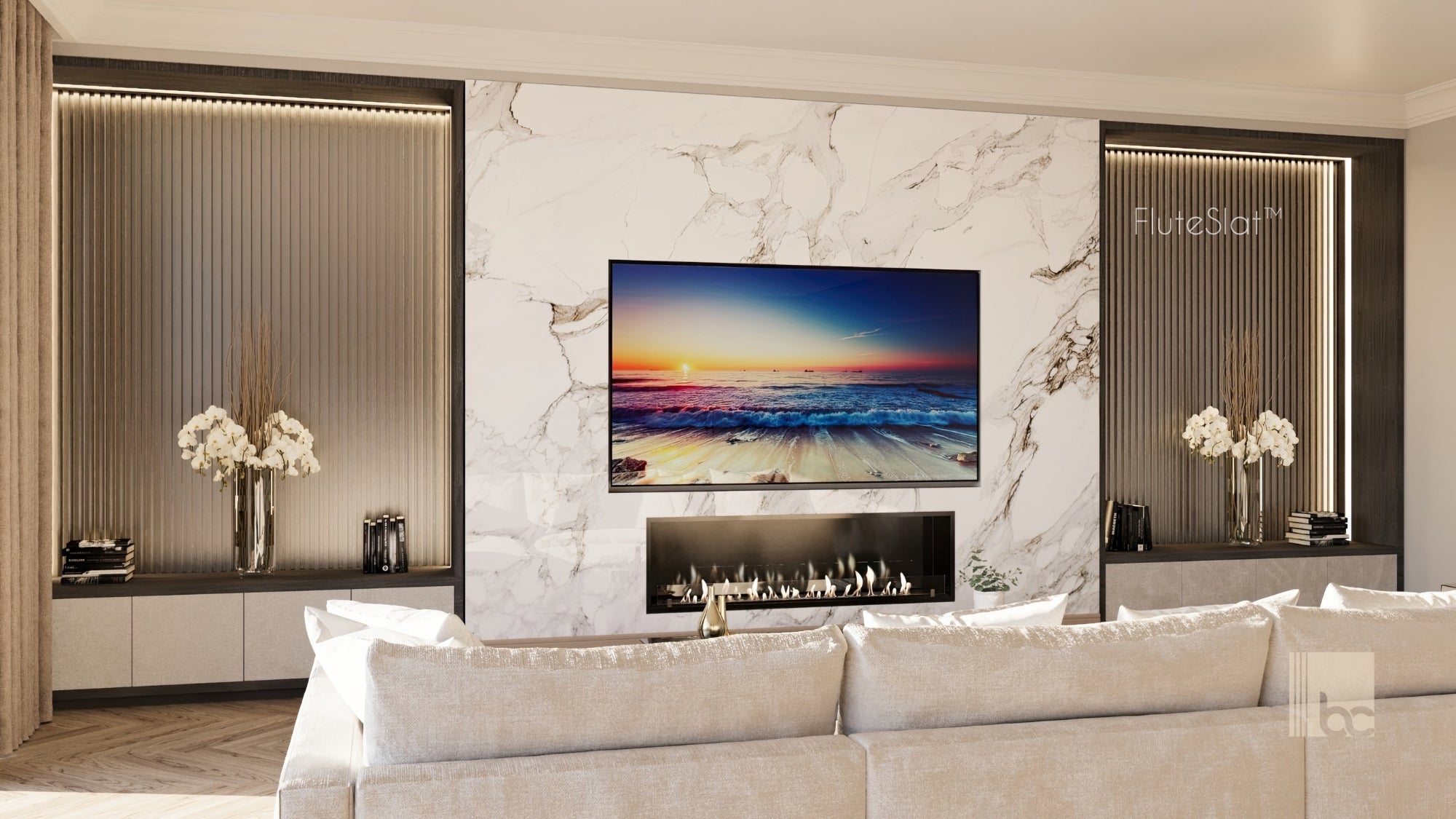 FluteSlat™ New York Aluminium Wall Panel