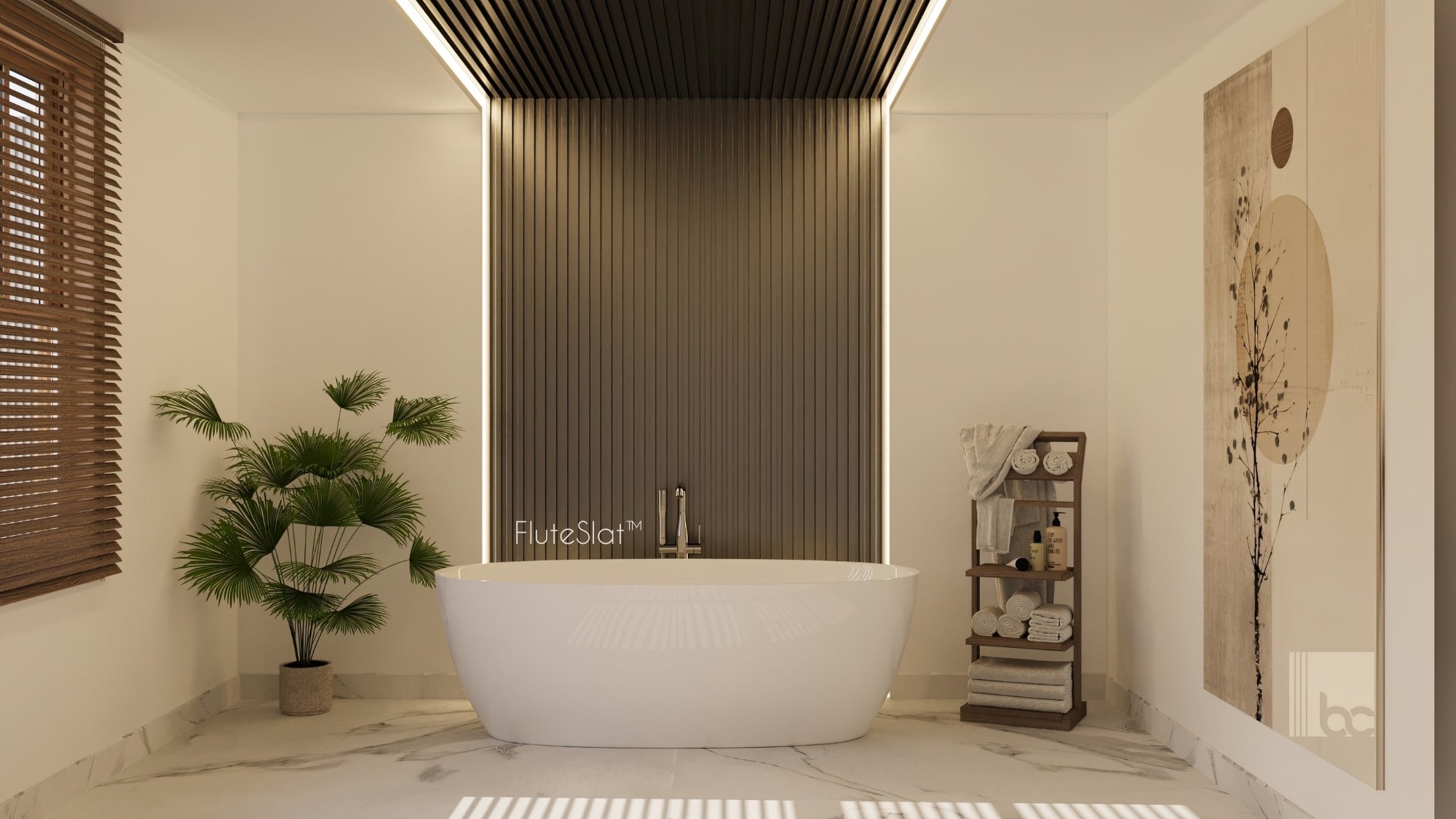 FluteSlat™ New York Grey Steel Wall Panel - 704