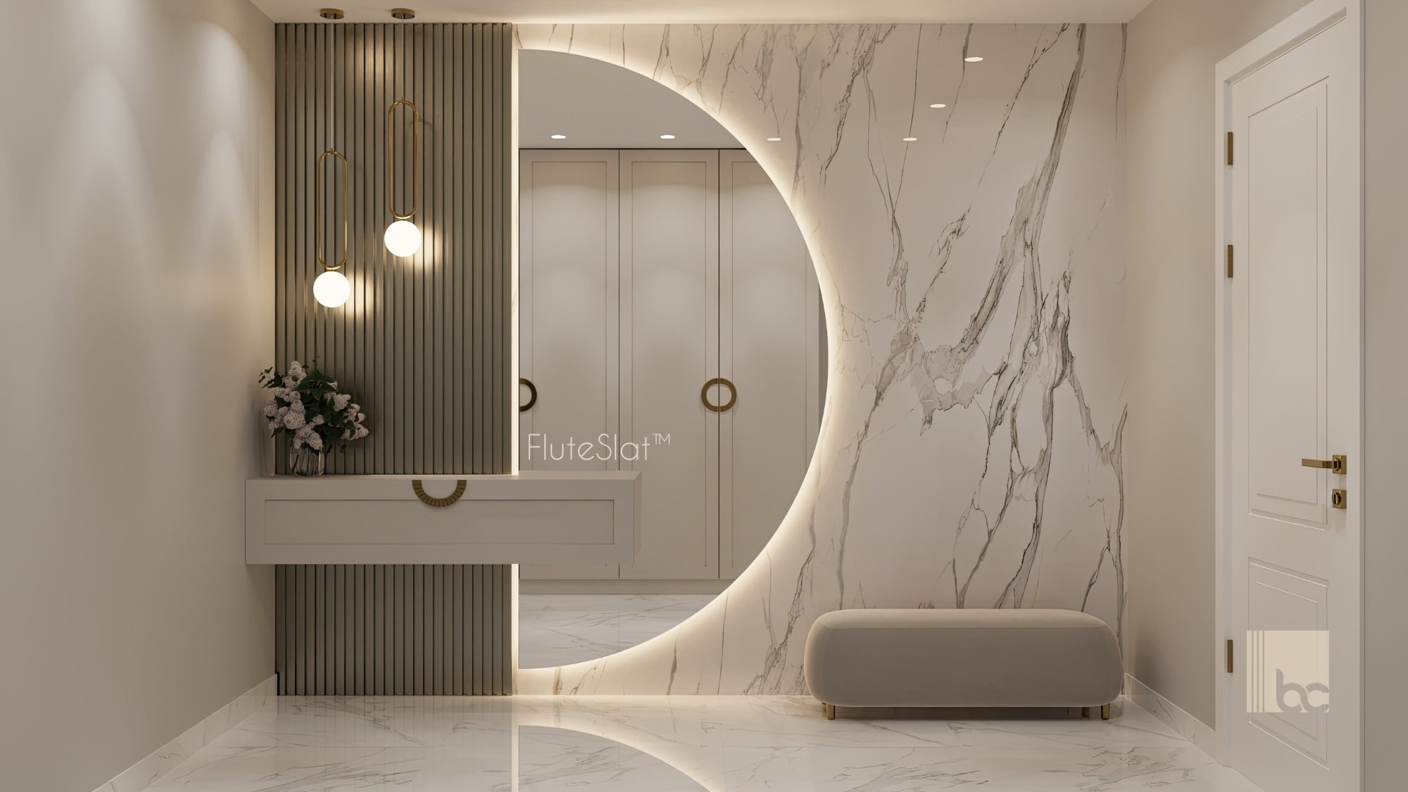 FluteSlat™ New York Grey Steel Wall Panel - 704