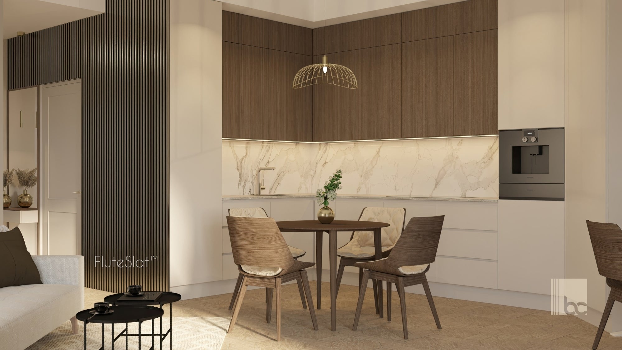 FluteSlat™ New York Grey Steel Wall Panel - 704