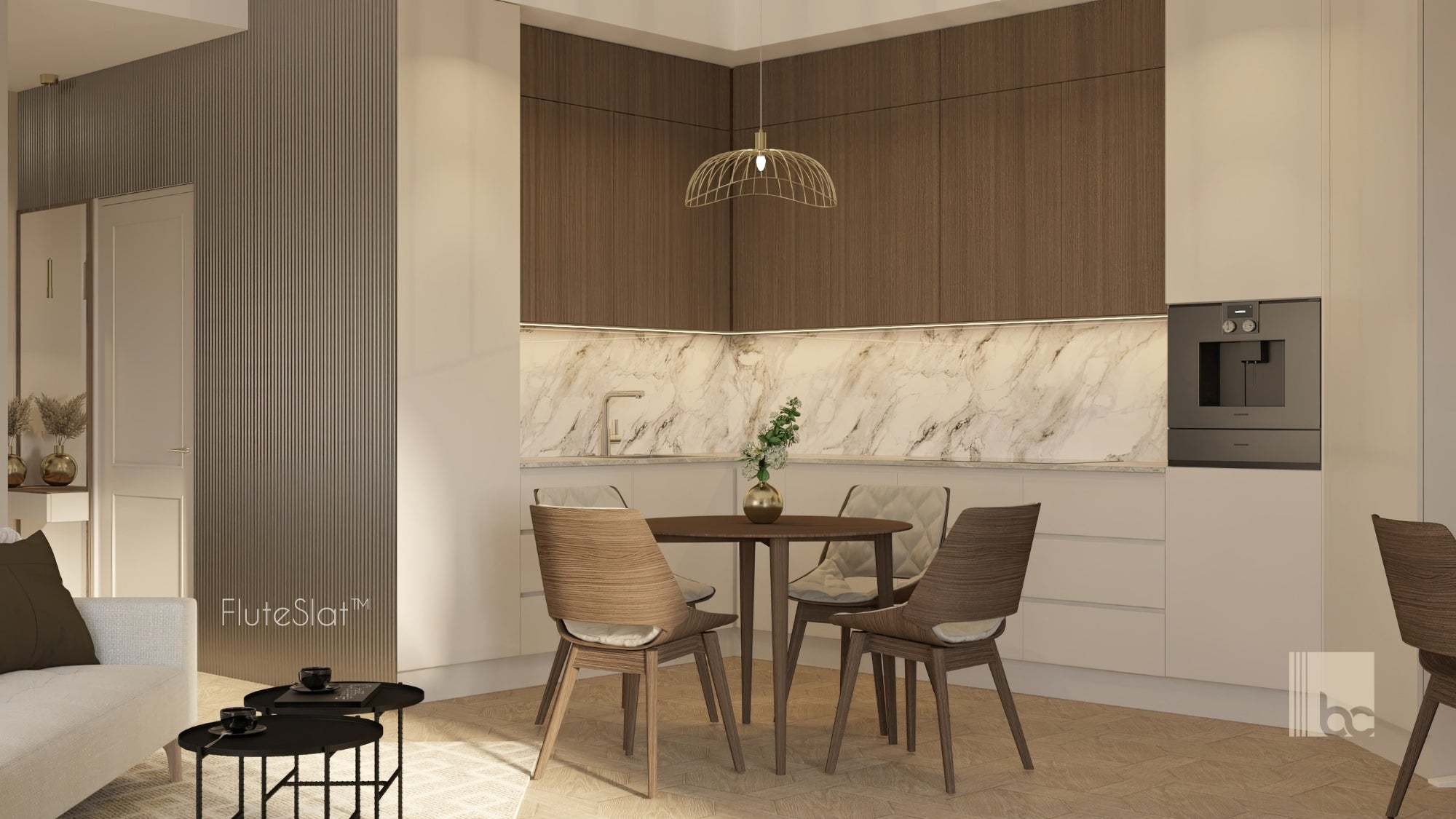 FluteSlat™ Paris Aluminium Wall Panel - 703