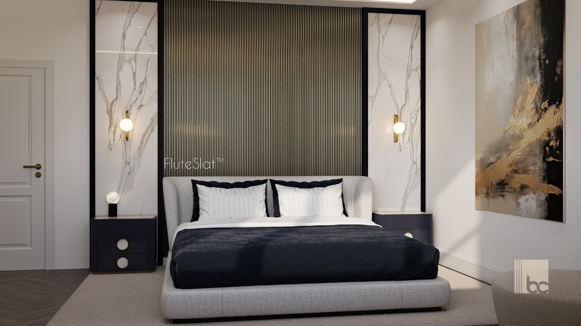 FluteSlat™ Paris Grey Steel Wall Panel - 704
