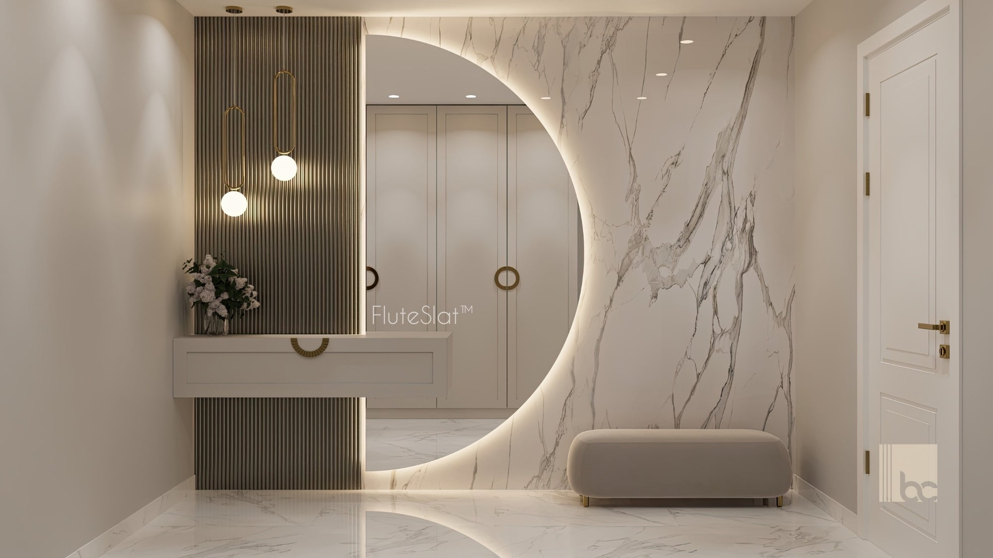 FluteSlat™ Paris Grey Steel Wall Panel - 704