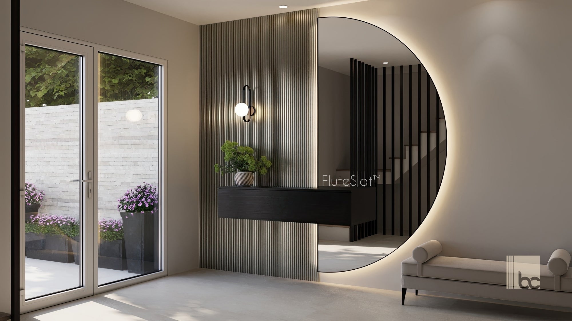 FluteSlat™ Paris Grey Steel Wall Panel - 704