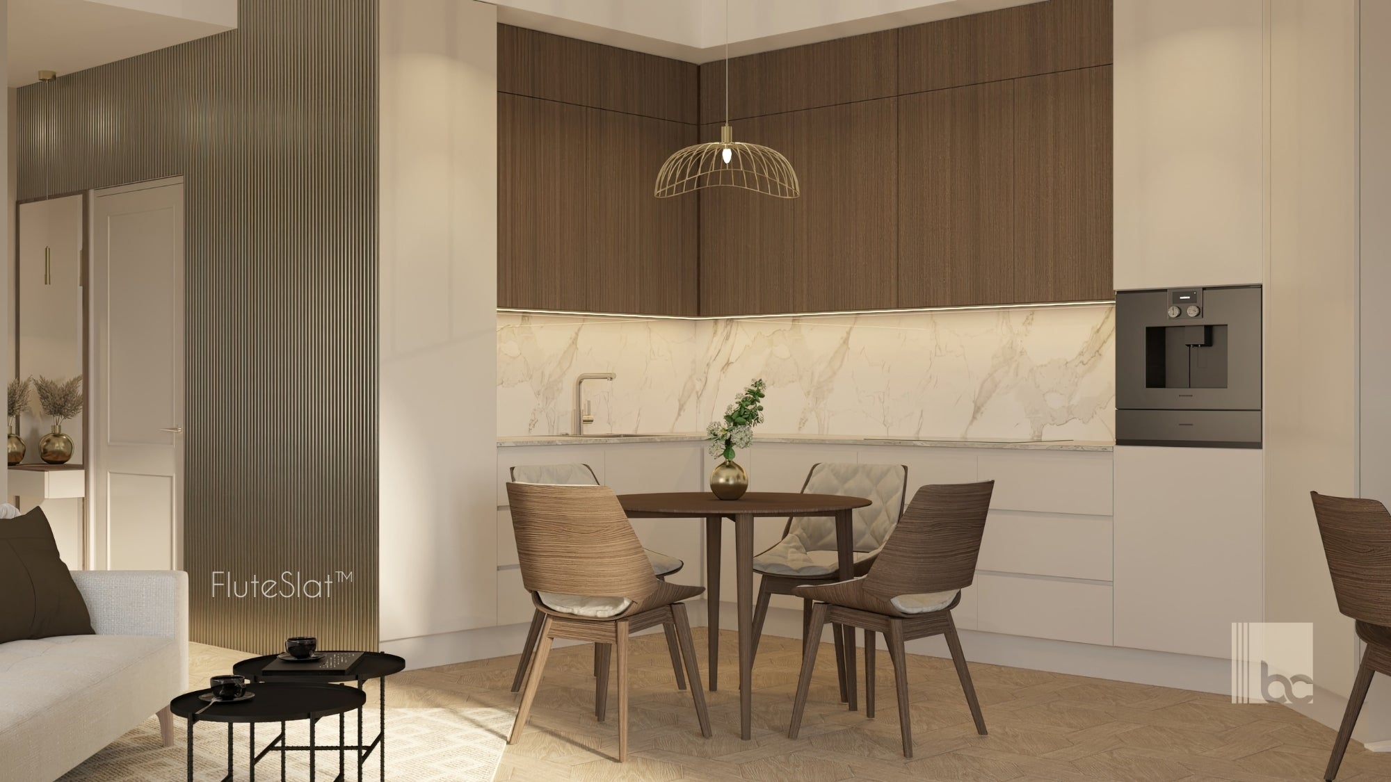 FluteSlat™ Paris Grey Steel Wall Panel - 704