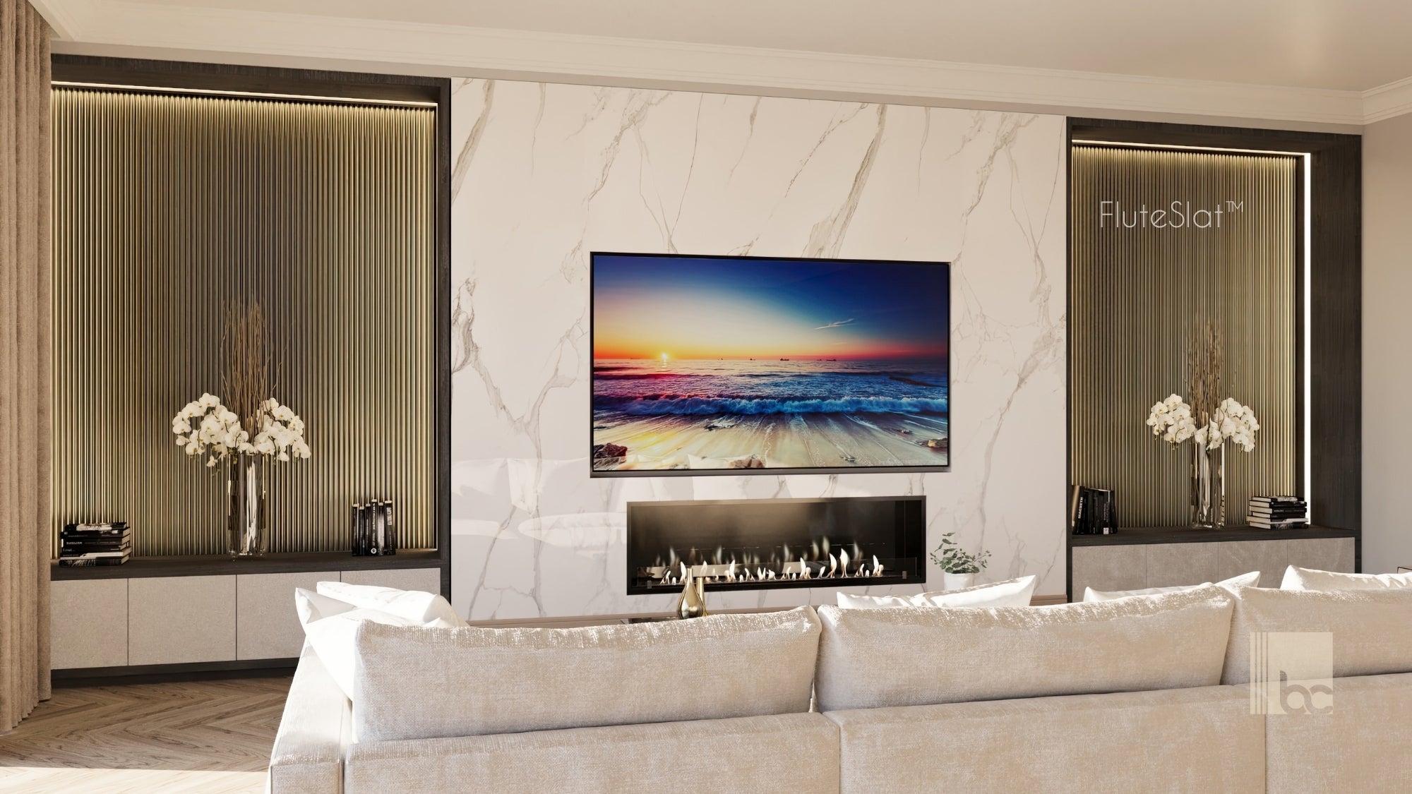 FluteSlat™ Paris Grey Steel Wall Panel - 704