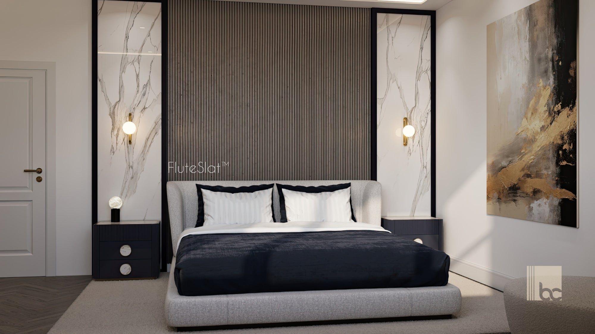 FluteSlat™ Paris Grigio Wall Panel - 51002