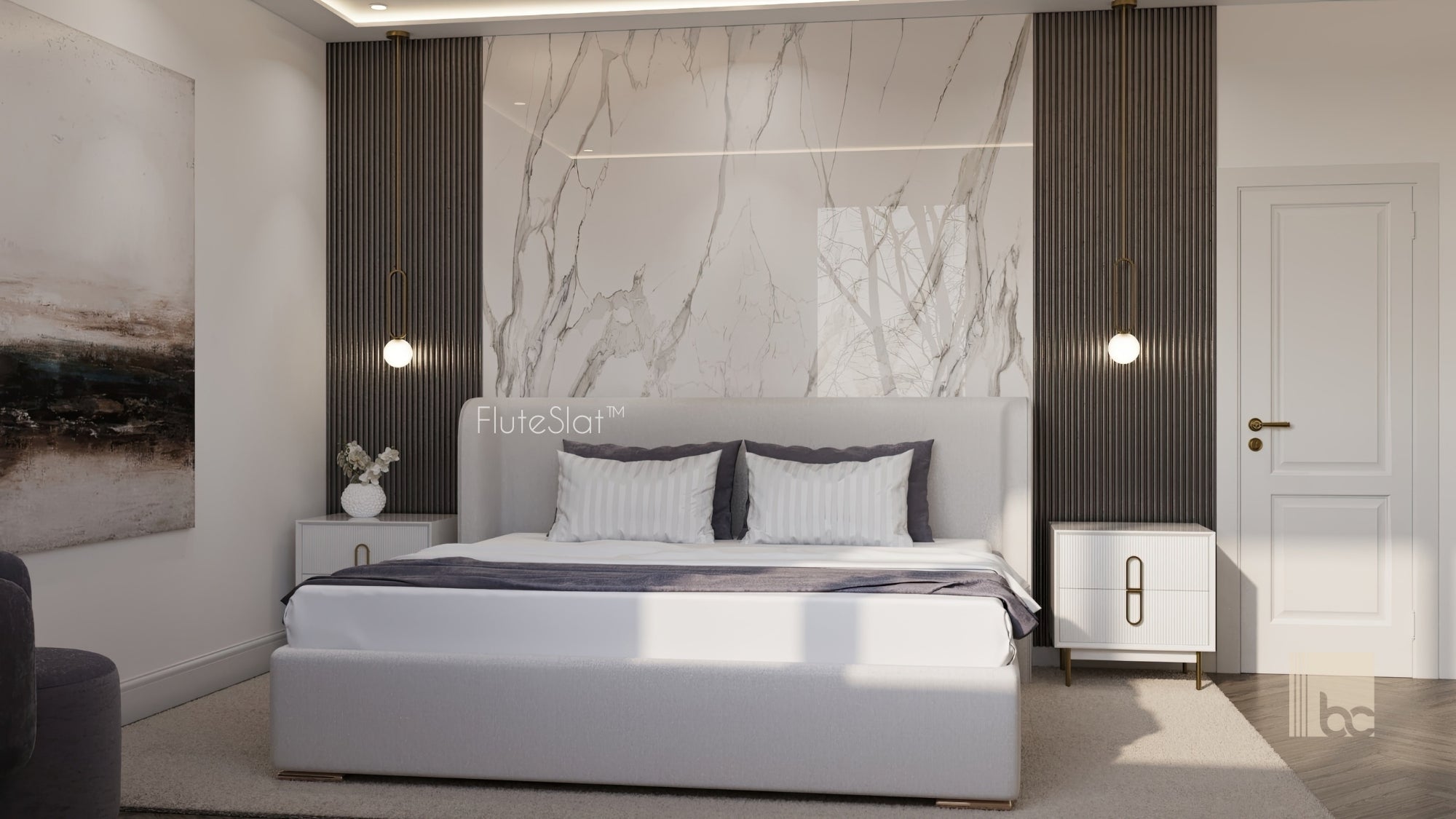 FluteSlat™ Paris Grigio Wall Panel - 51002
