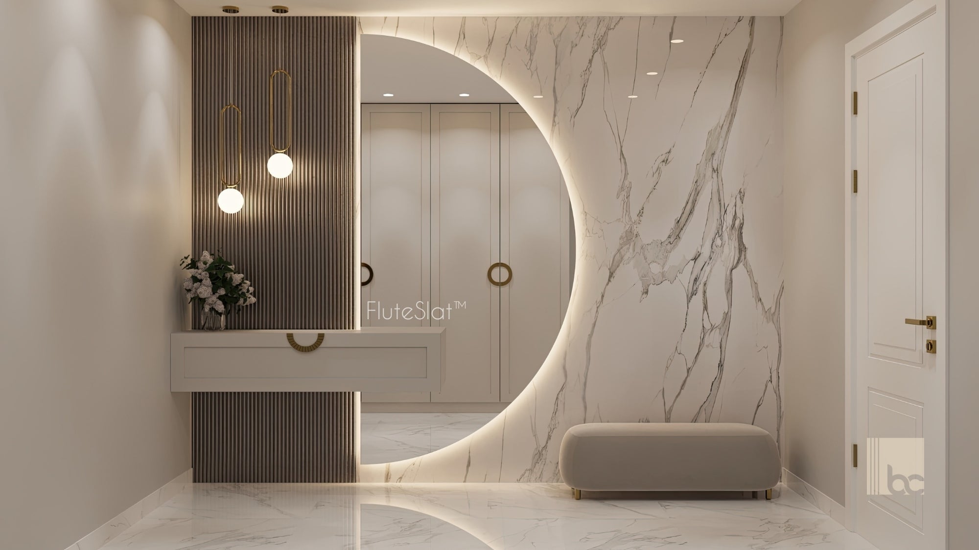FluteSlat™ Paris Grigio Wall Panel - 51002