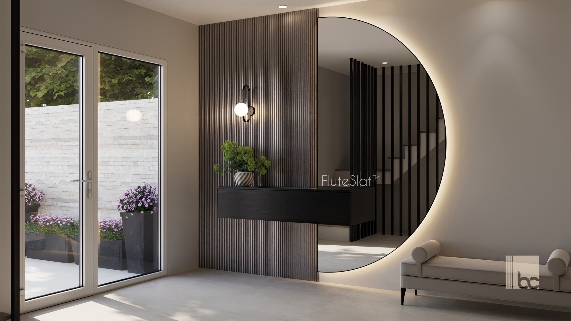 FluteSlat™ Paris Grigio Wall Panel - 51002