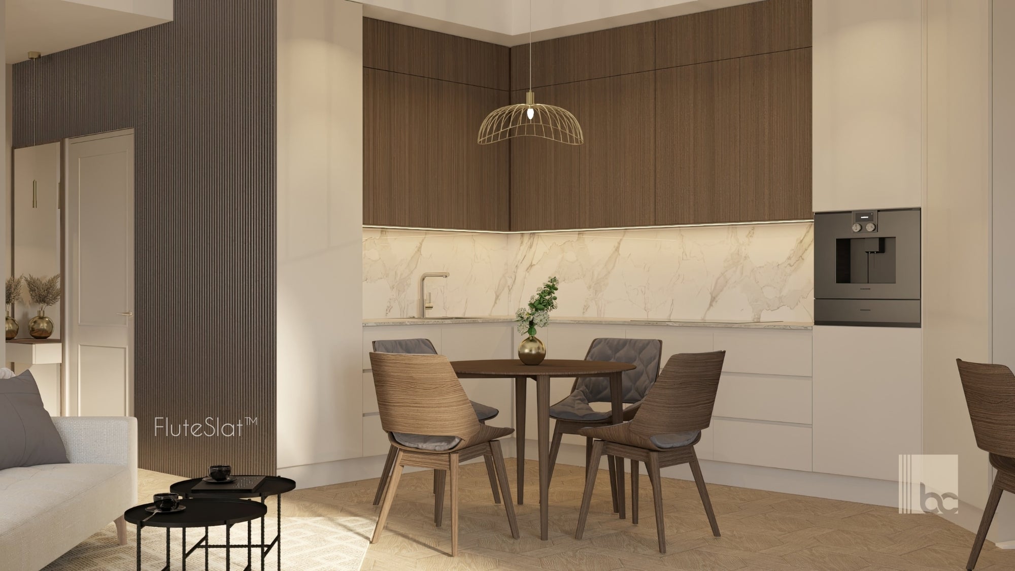 FluteSlat™ Paris Grigio Wall Panel - 51002