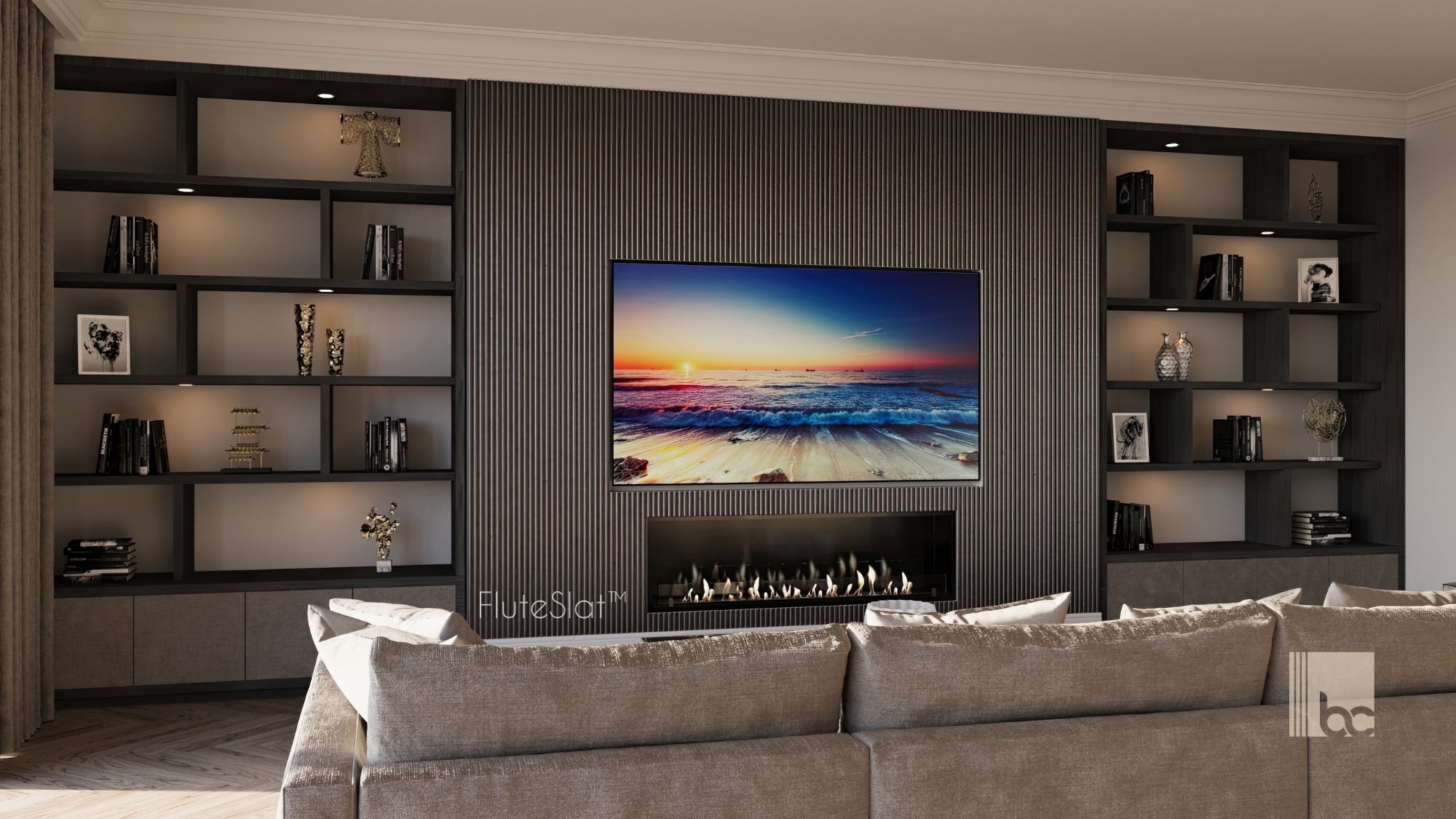 FluteSlat™ Paris Grigio Wall Panel - 51002