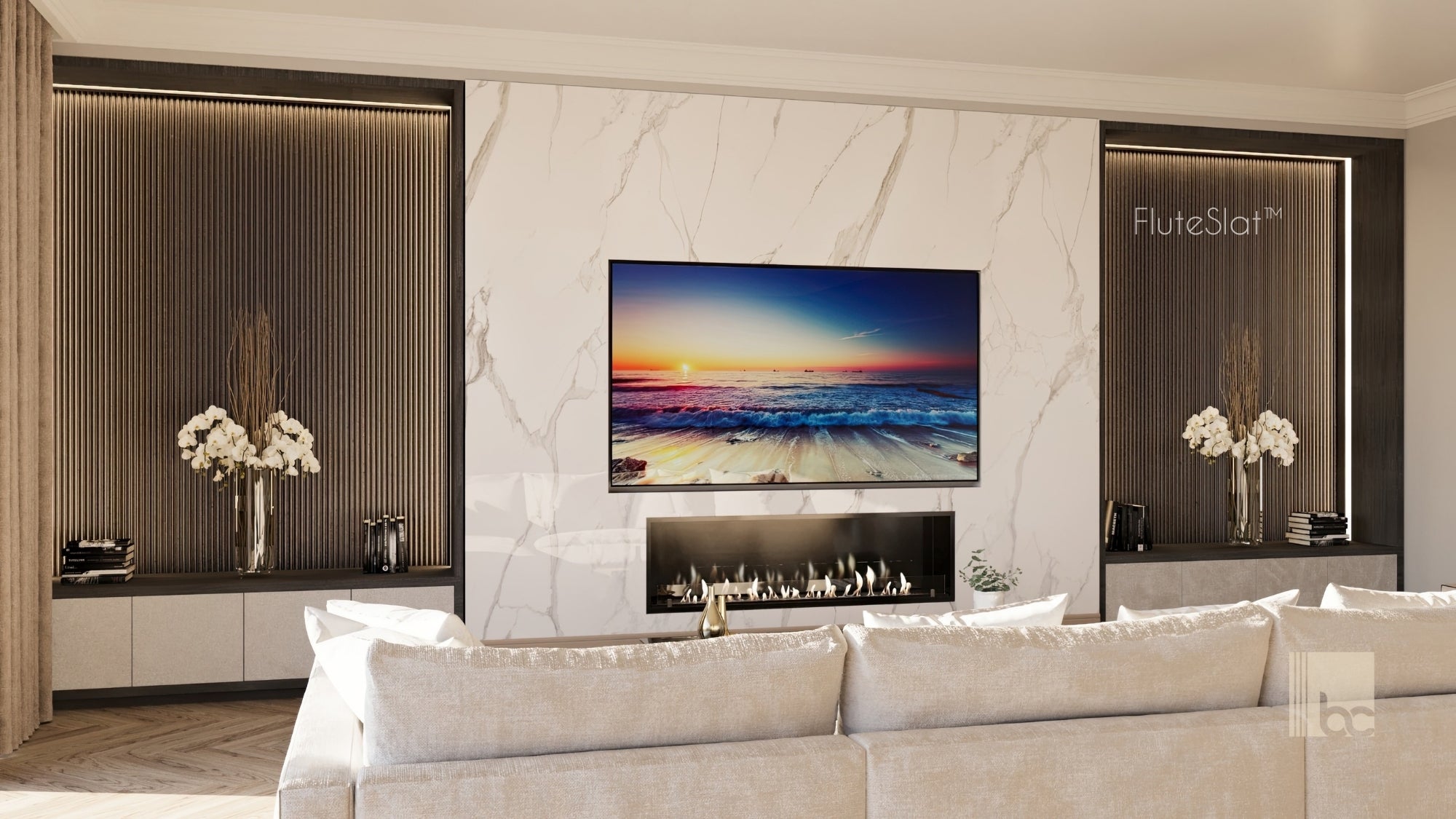 FluteSlat™ Paris Grigio Wall Panel - 51002