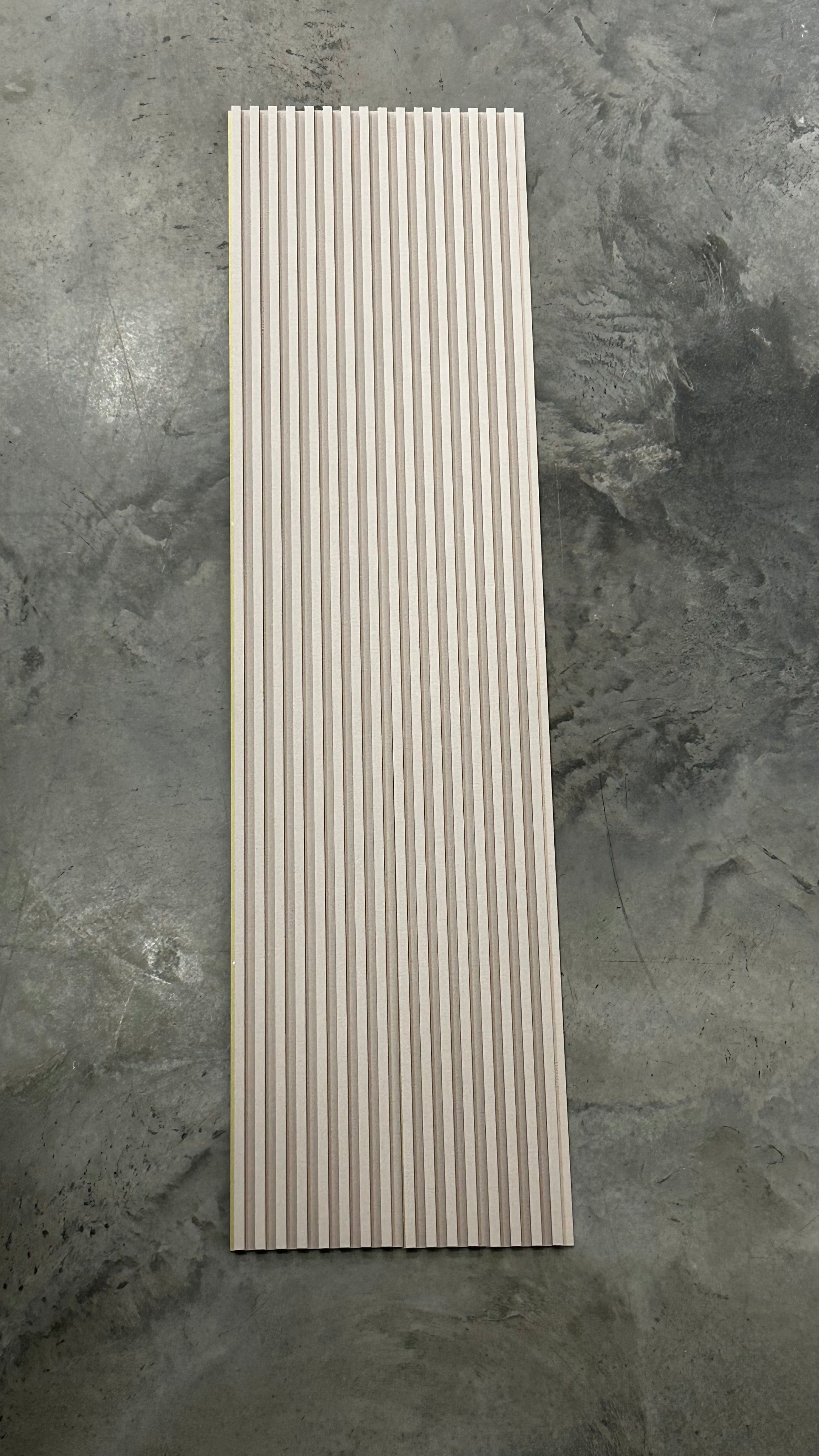 FluteSlat™ New York Ivory Linen Wall Panel