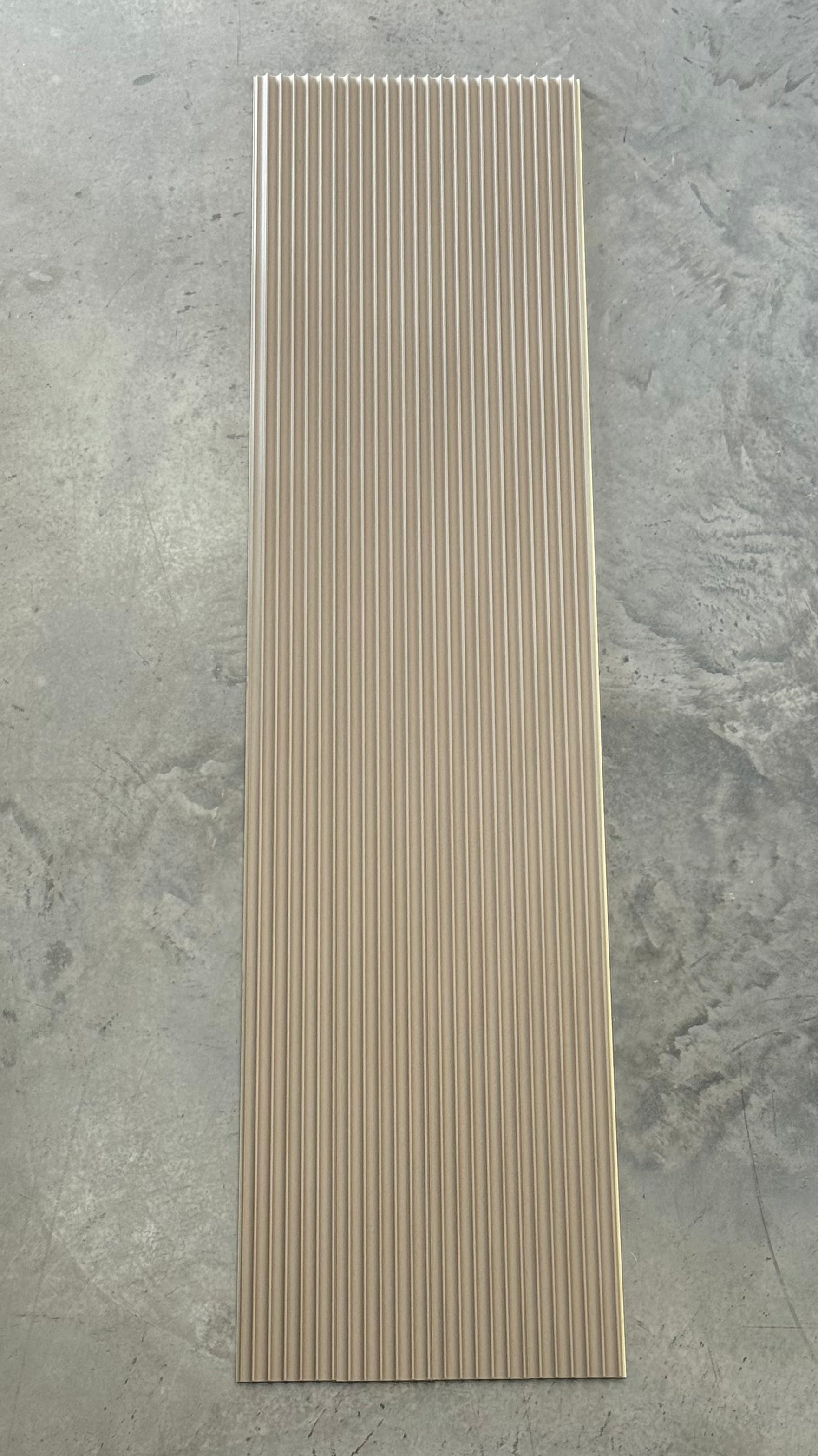 FluteSlat™ London Mocha Linen Wall Panel