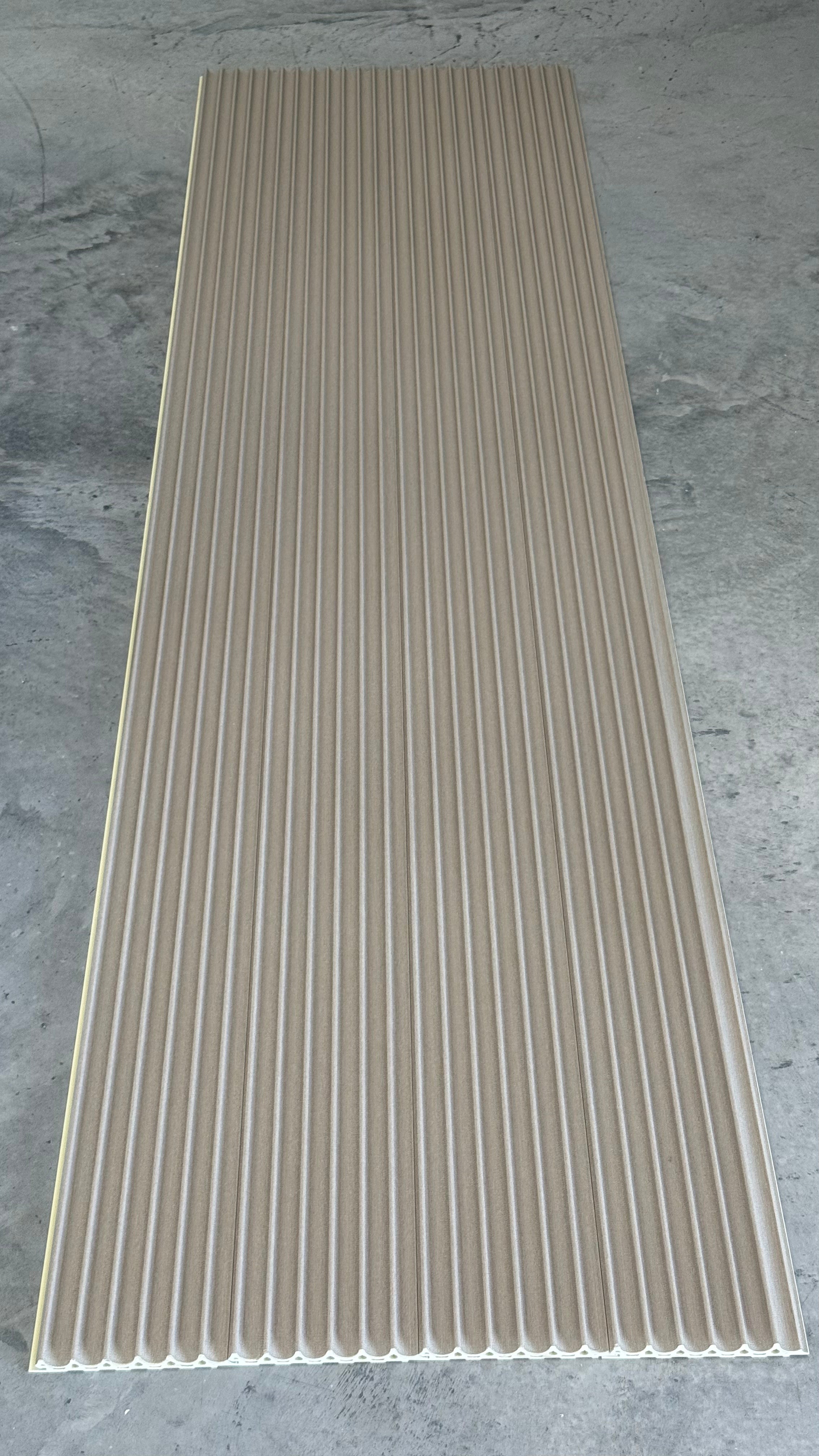 FluteSlat™ London Mocha Linen Wall Panel