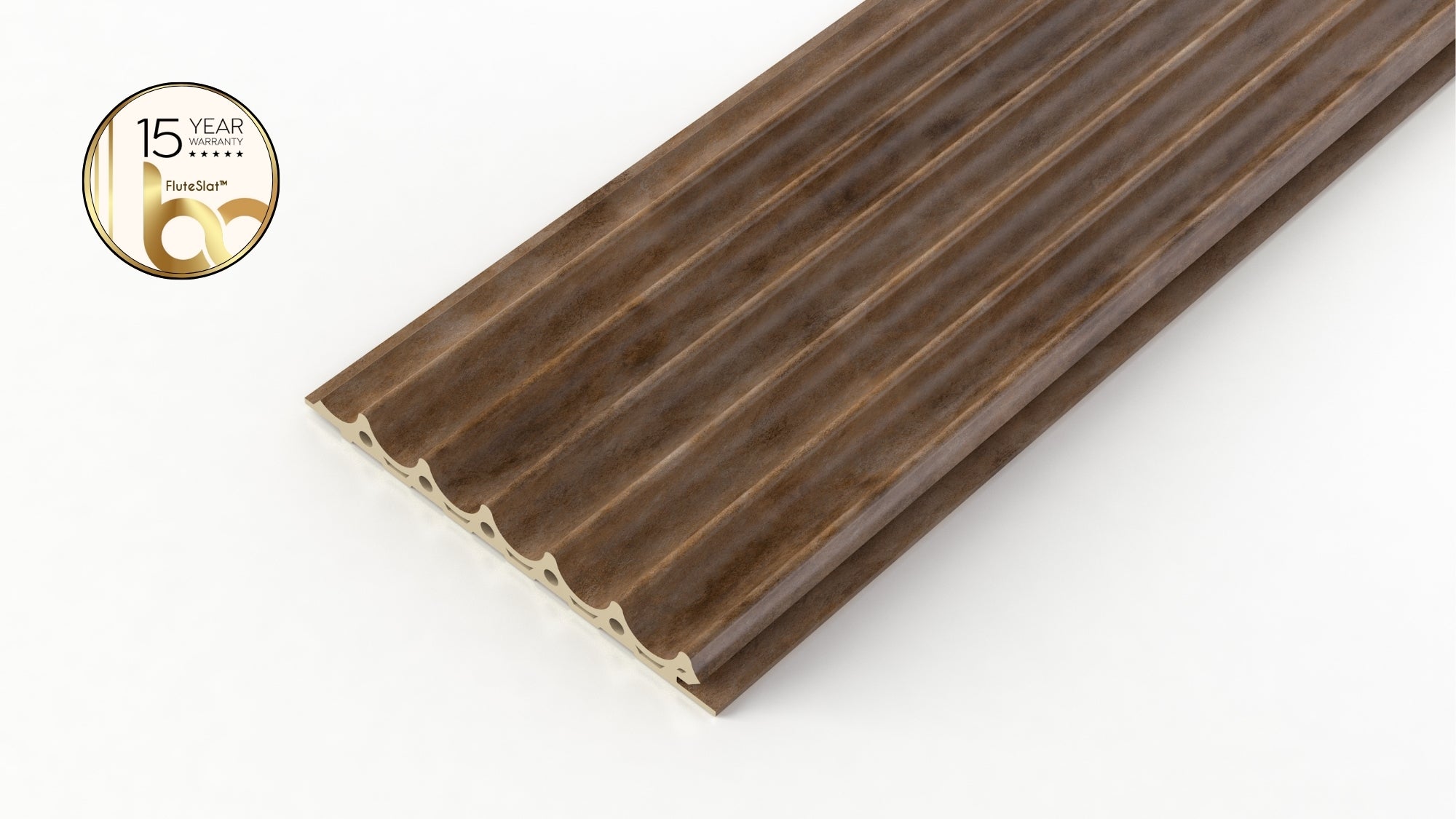 FluteSlat™ London Copper Stone Wall Panel - 51003