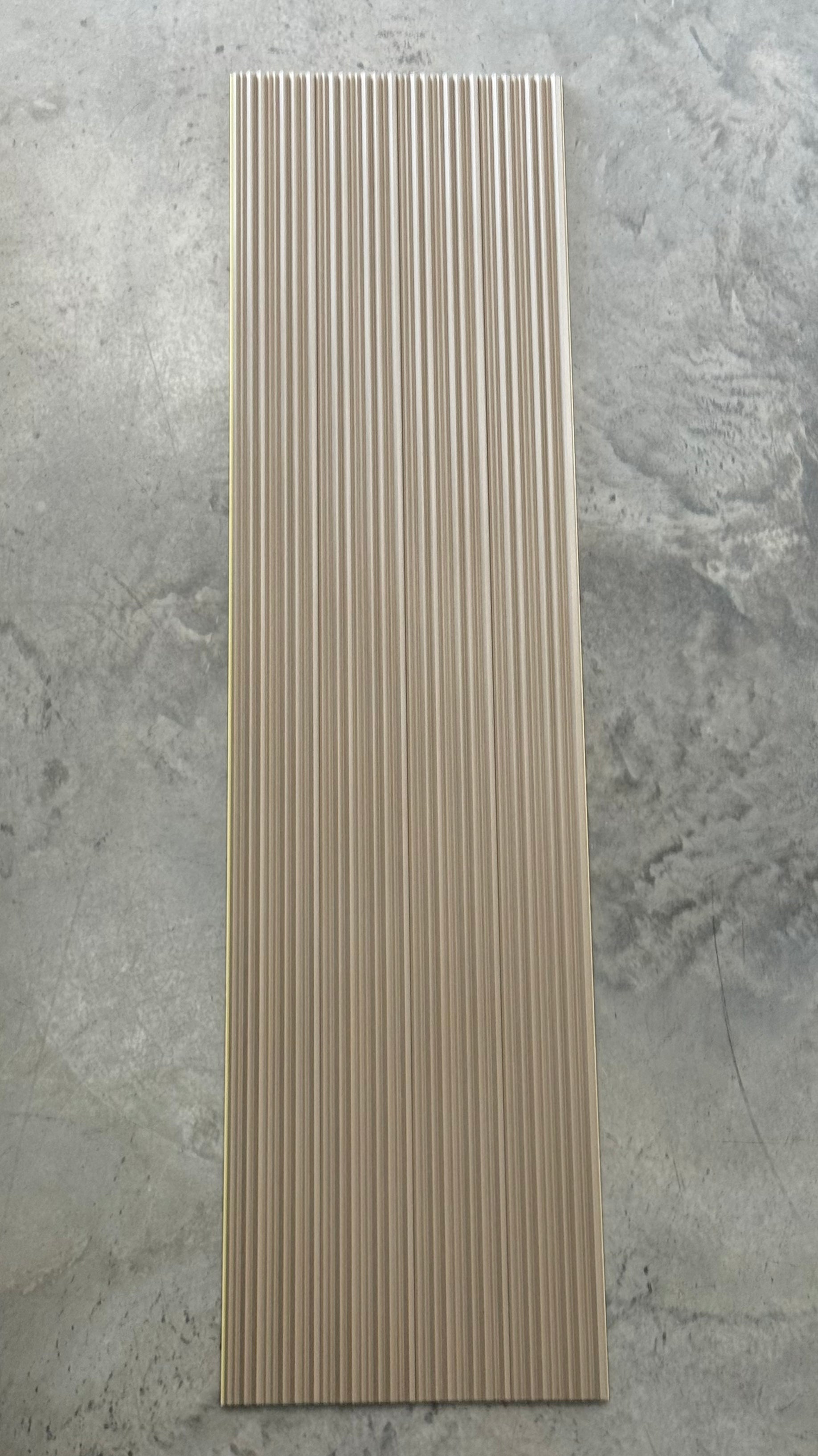 FluteSlat™ Milan Mocha Linen Wall Panel