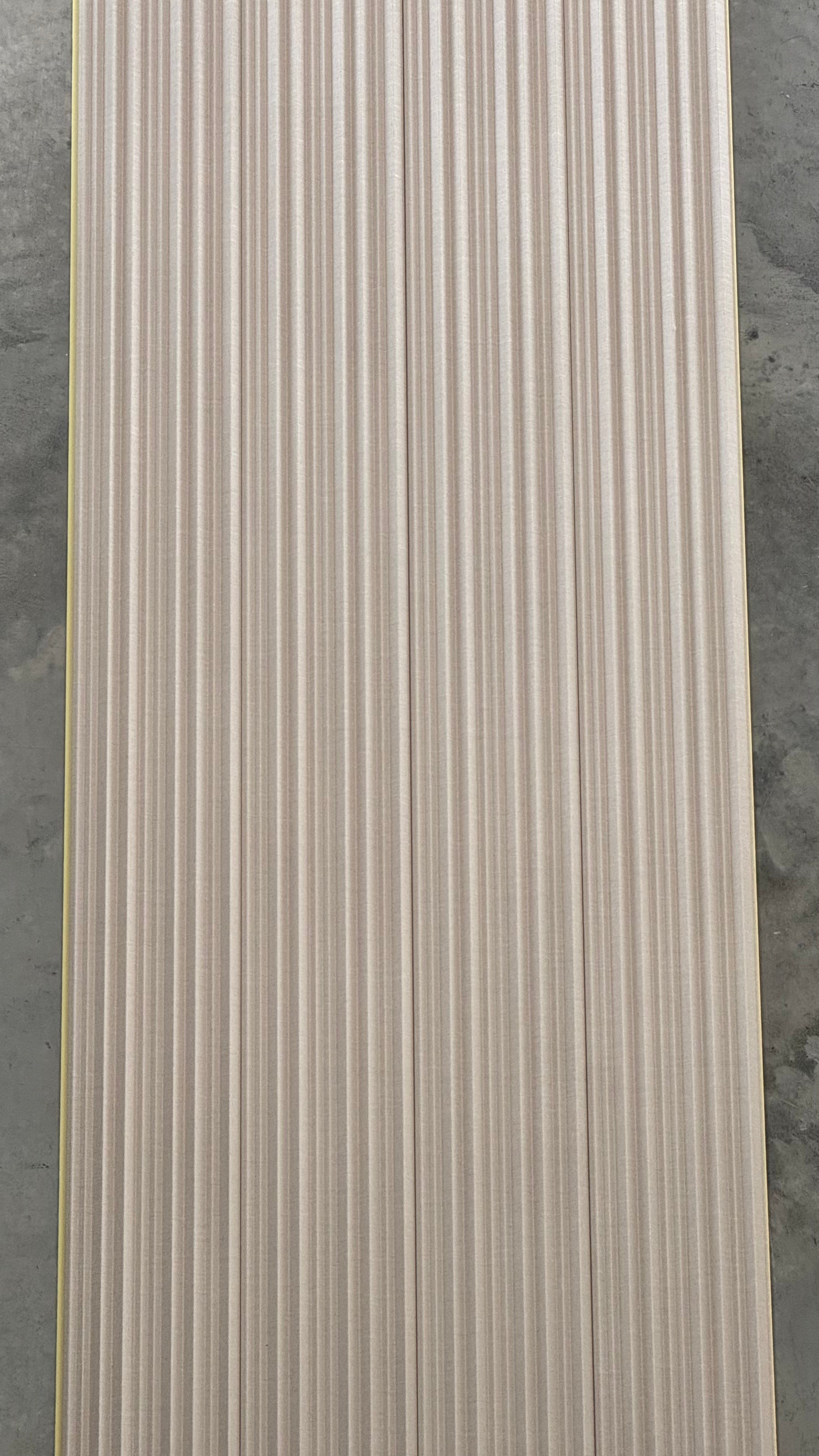 FluteSlat™ Mila Ivory Linen Wall Panel