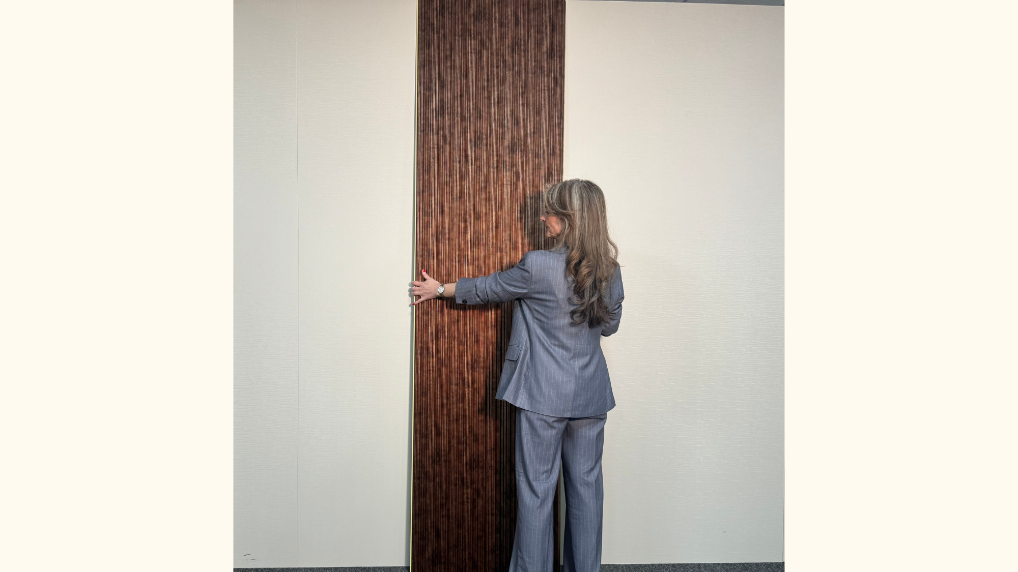 FluteSlat™ Milan Copper Stone Wall Panel - 51003