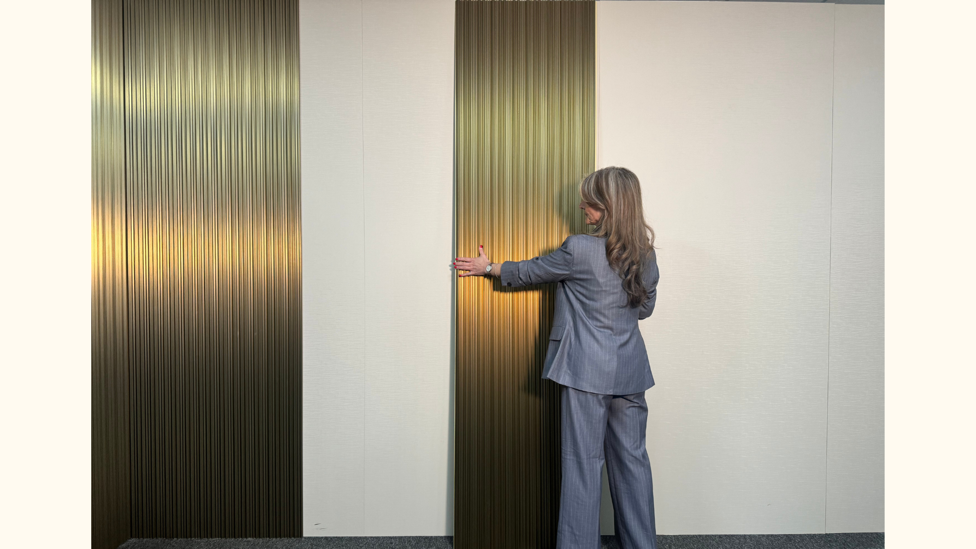 FluteSlat™ Milan Brushed Gold Wall Panel - 705