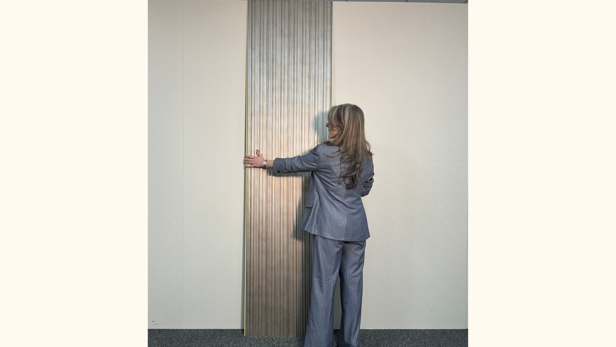 FluteSlat™ Milan Rose Stone Wall Panel - 51001