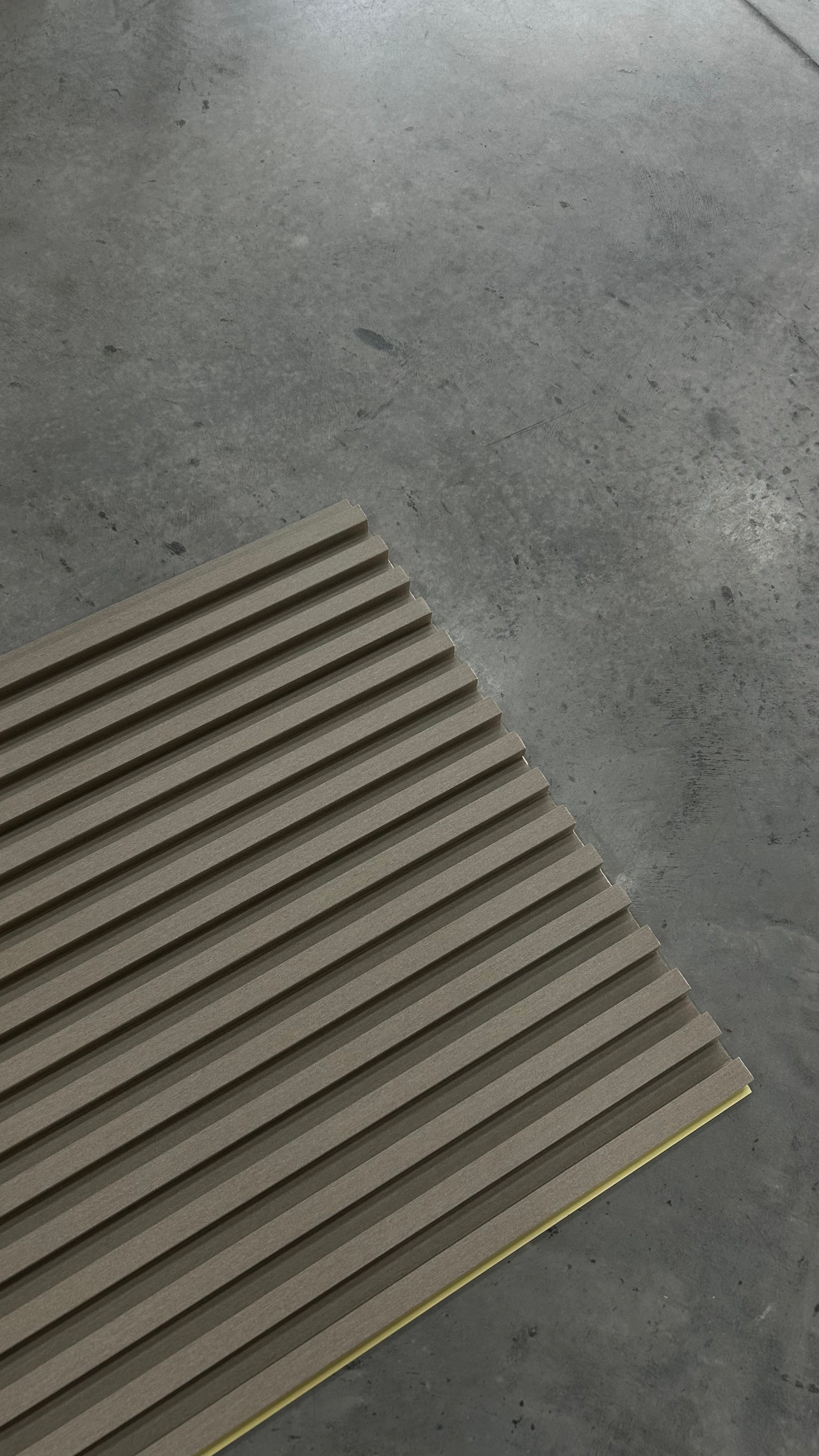 FluteSlat™ New York Mocha Linen Wall Panel