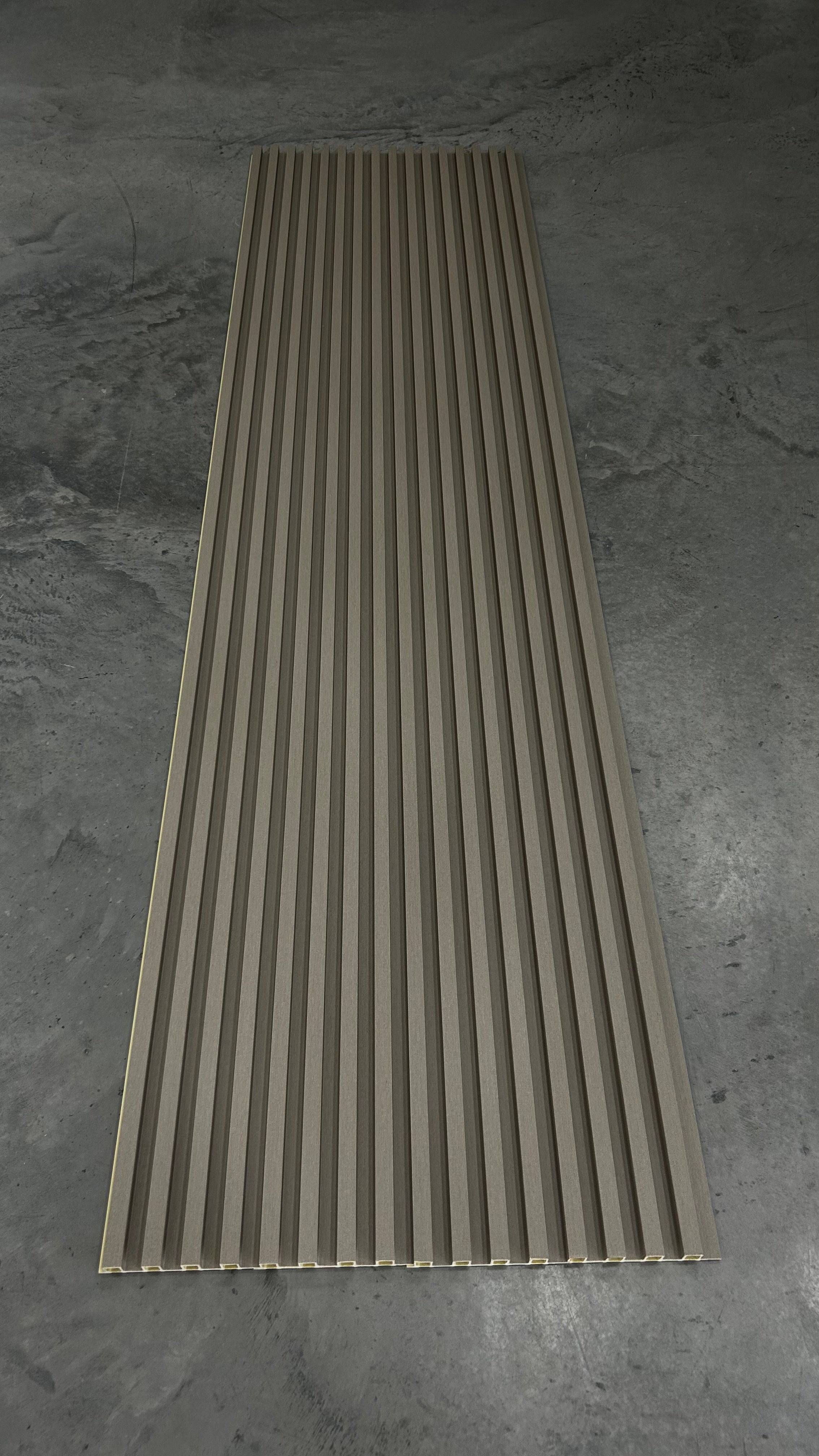 FluteSlat™ New York Mocha Linen Wall Panel