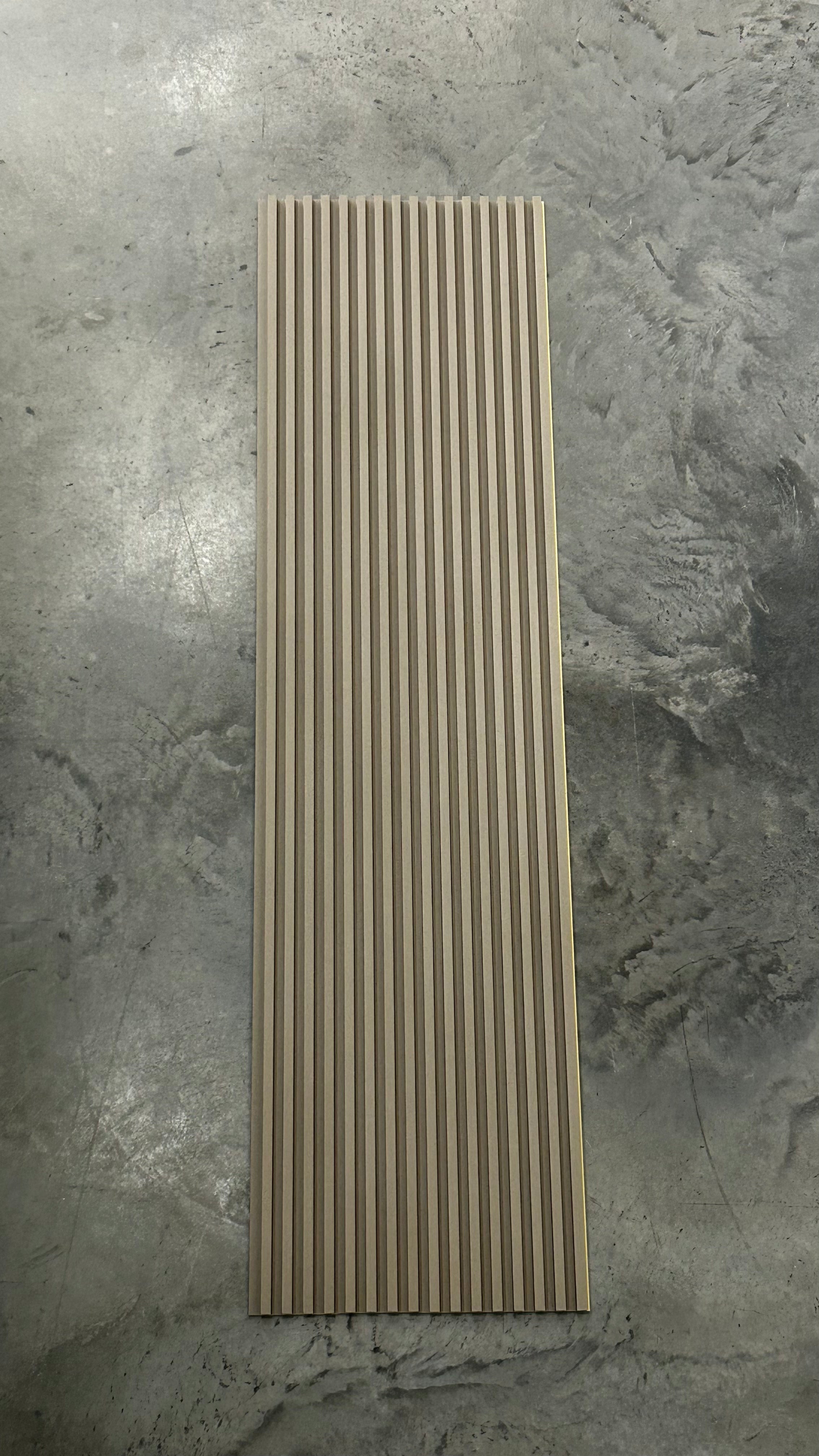 FluteSlat™ New York Mocha Linen Wall Panel