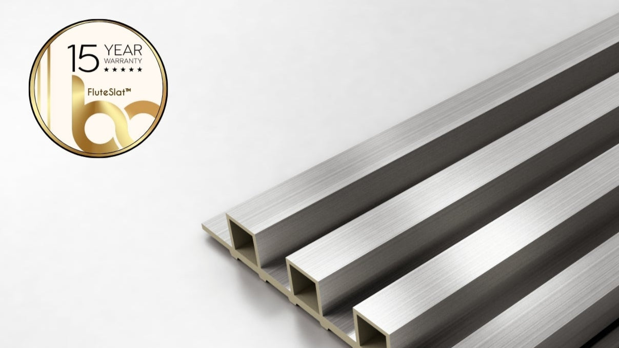 FluteSlat™ New York Grey Steel Wall Panel - 704
