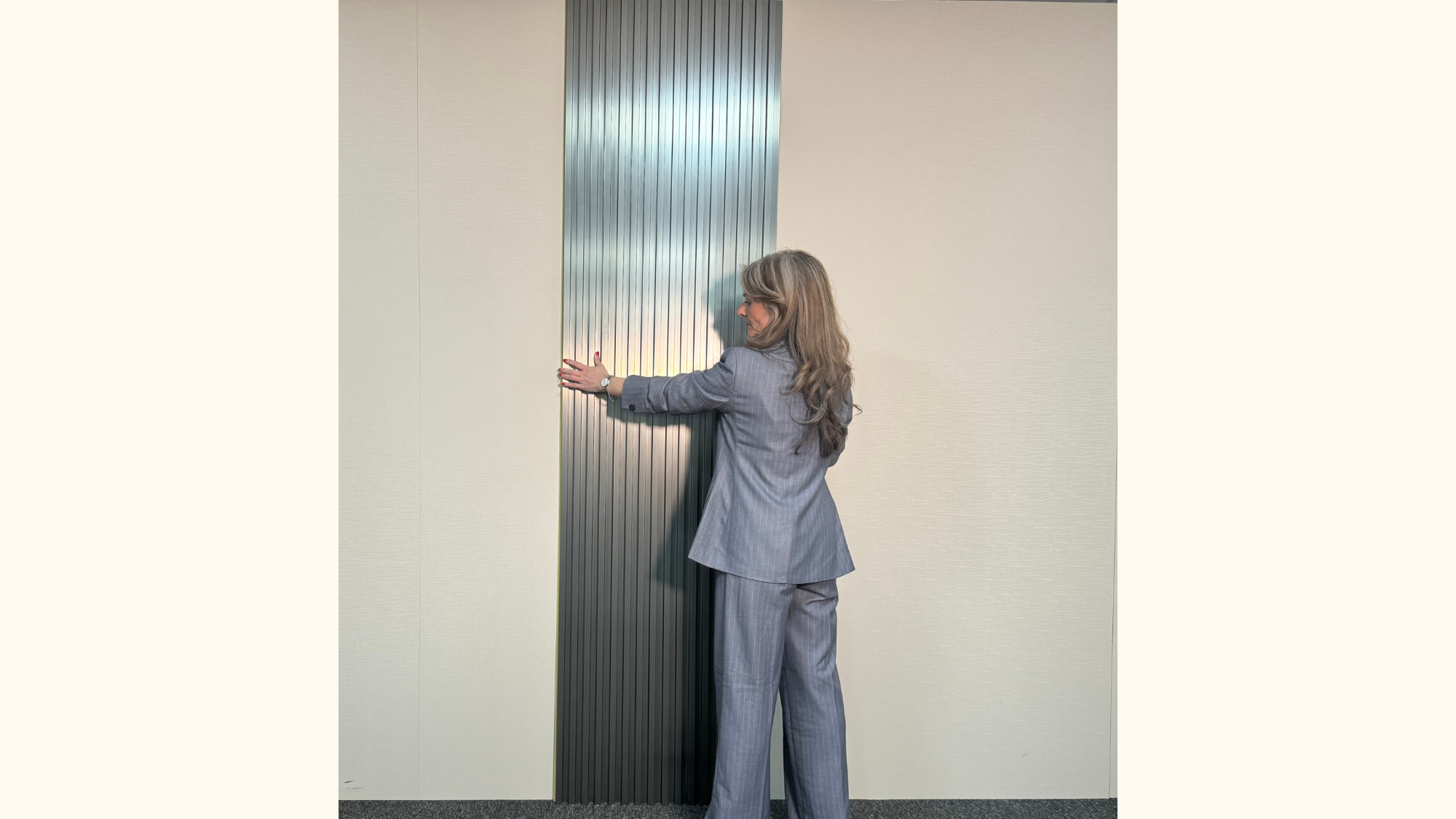 FluteSlat™ New York Grey Steel Wall Panel - 704