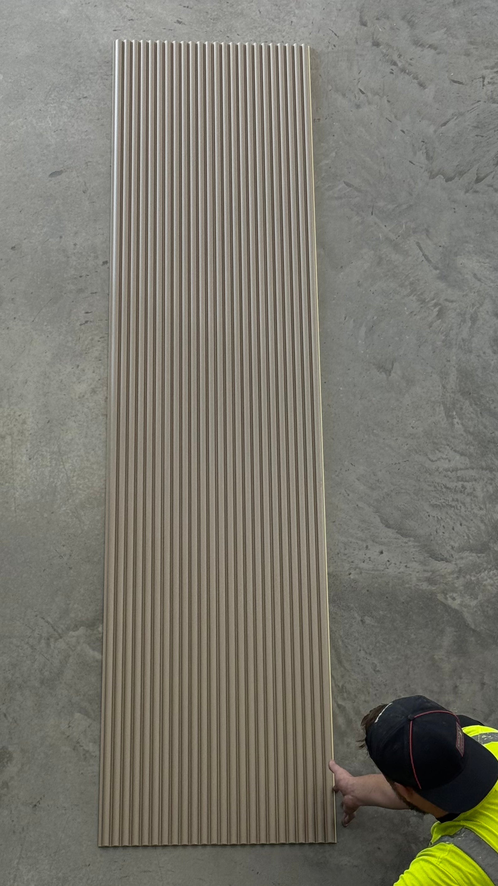 FluteSlat™ Paris Mocha Linen Wall Panel