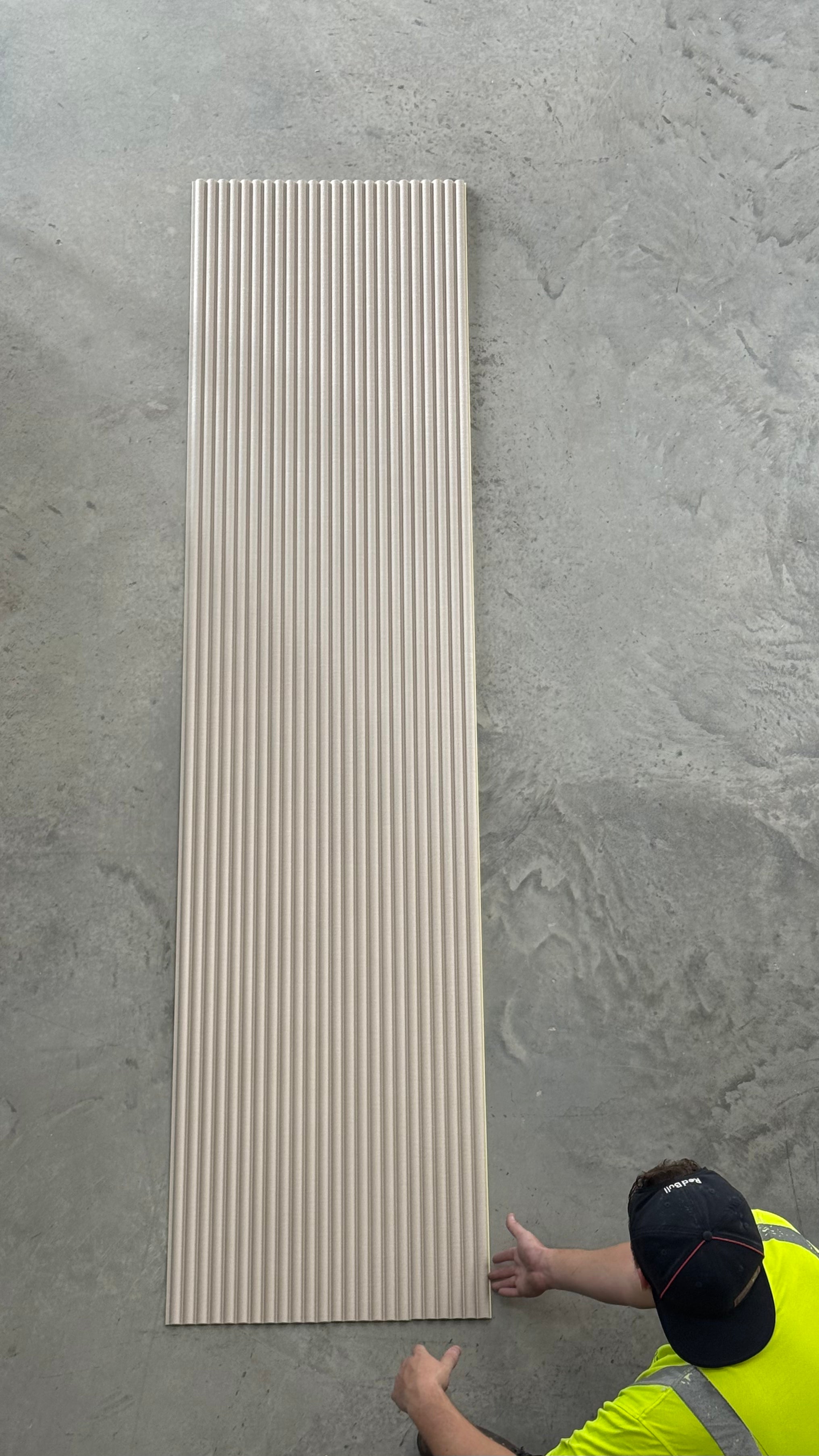 FluteSlat™ Paris Ivory Linen Wall Panel