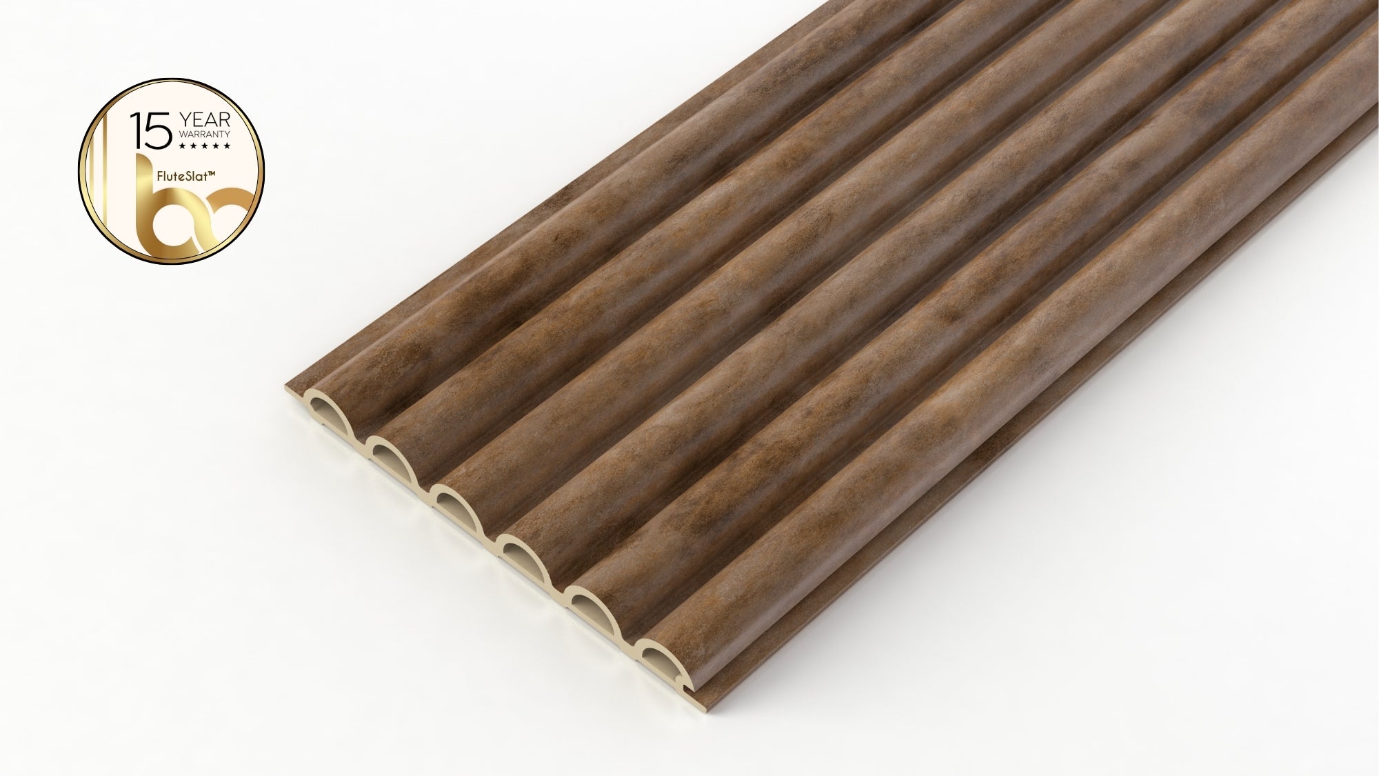 FluteSlat™ Paris Copper Stone Wall Panel - 51003