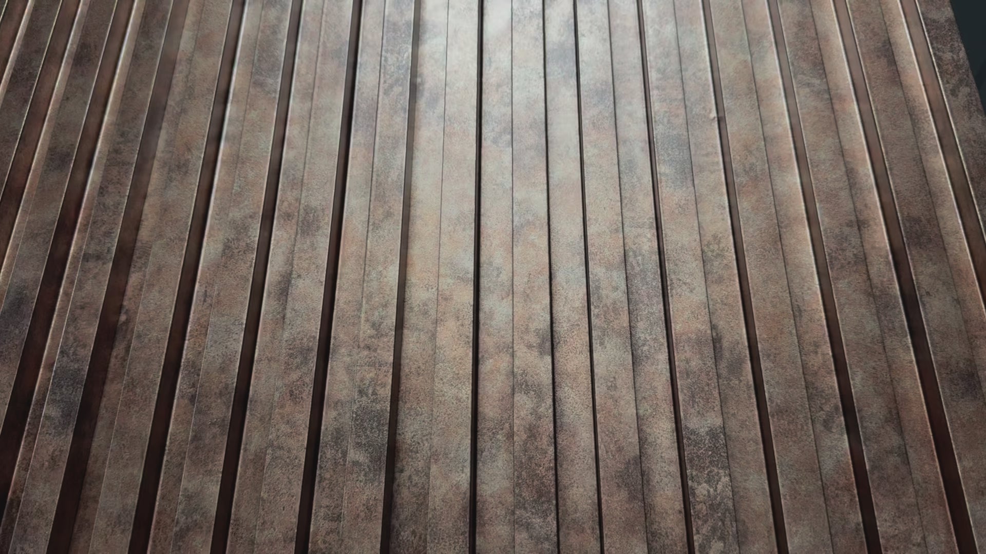 Load video: FluteSlat™ New York Copper Stone Wall Panel - 51003